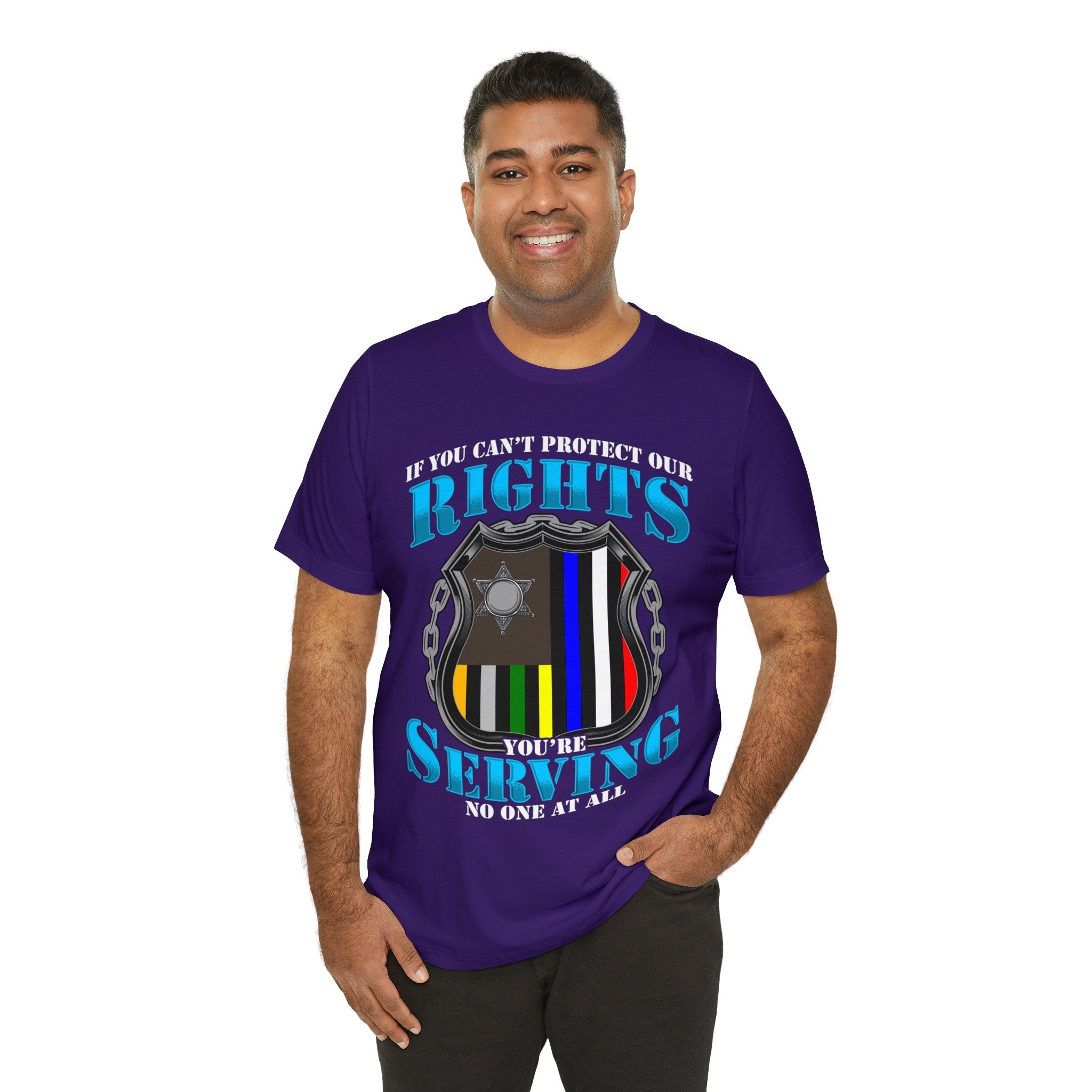 Thin Police Line Tee - Rights/Serving