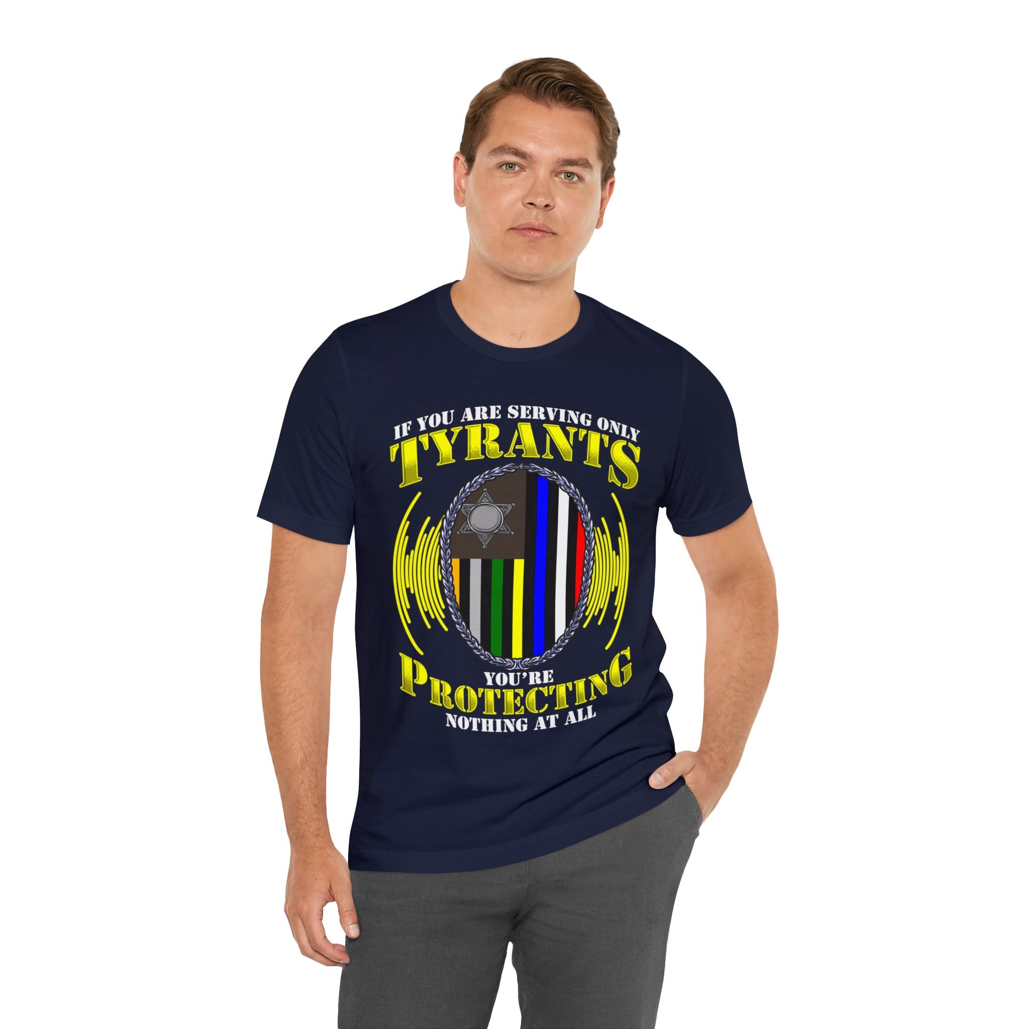 Thin Communications Line Tee - Tyrants/Protecting