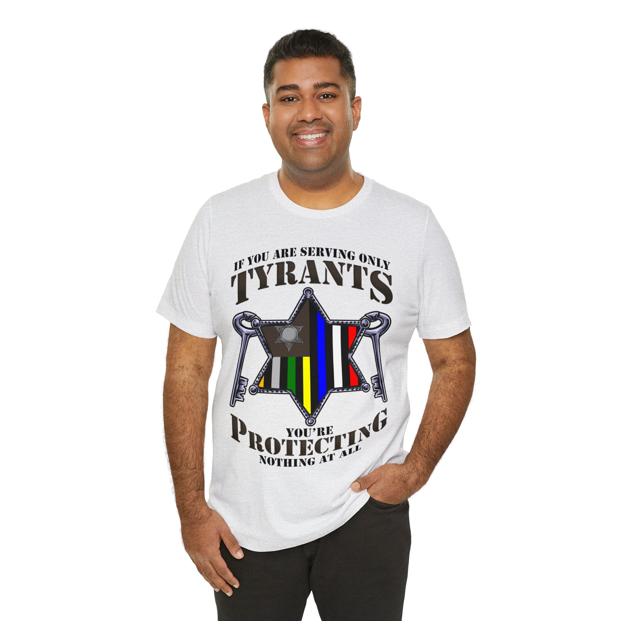 Thin Sheriff or Corrections Line Tee - Tyrants/Protecting