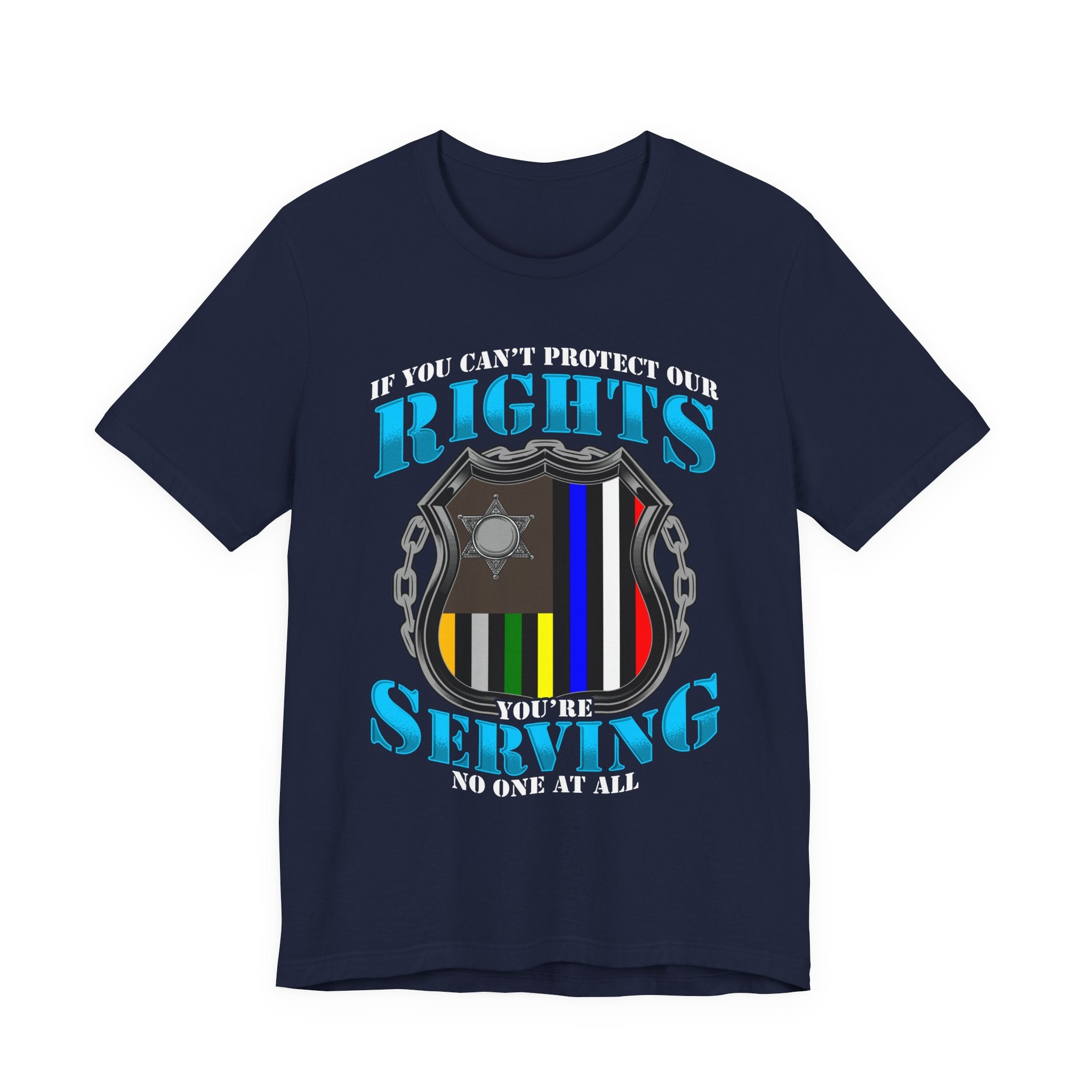 Thin Police Line Tee - Rights/Serving