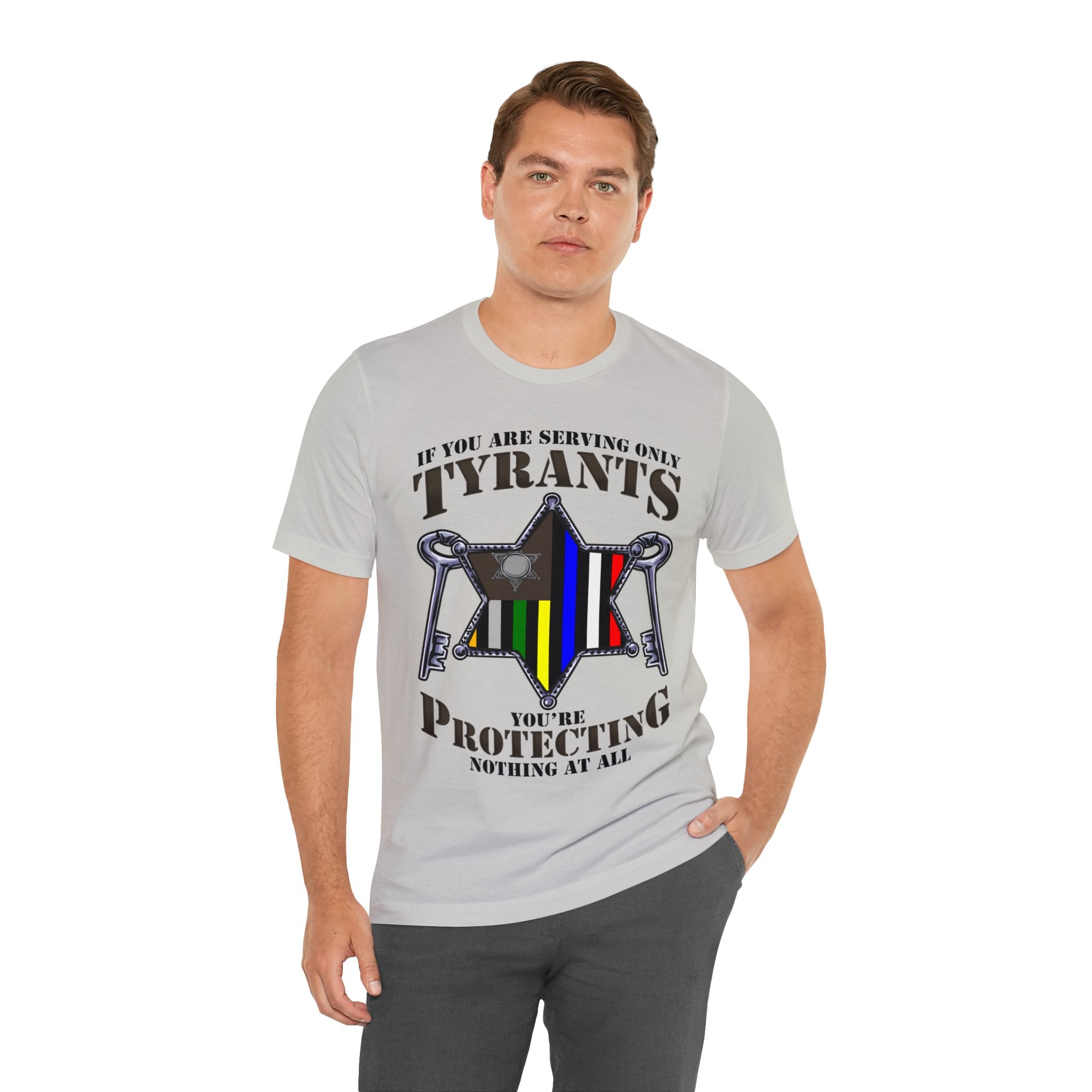 Thin Sheriff or Corrections Line Tee - Tyrants/Protecting