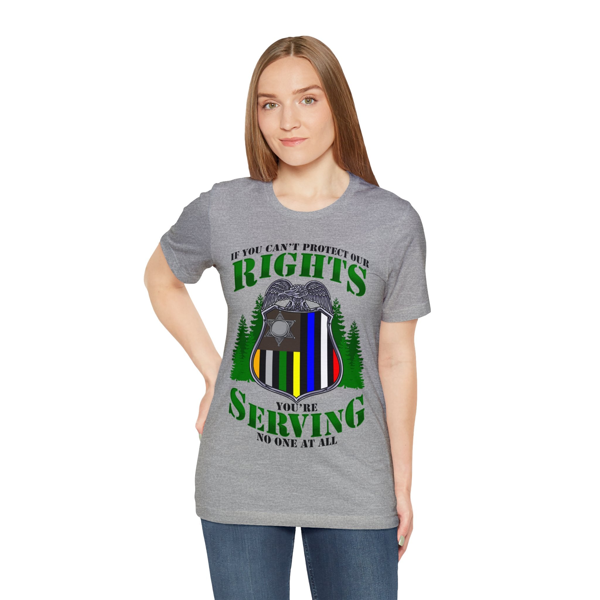 Thin Federal Line Tee - Rights/Serving