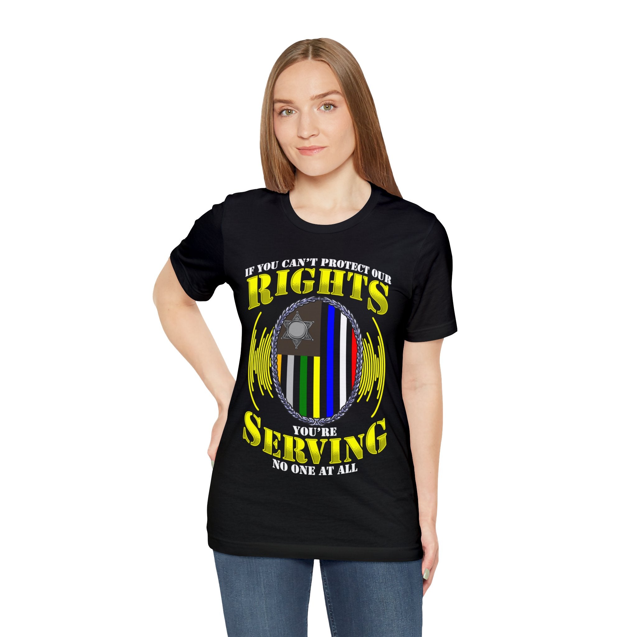 Thin Communications Line Tee - Rights/Serving