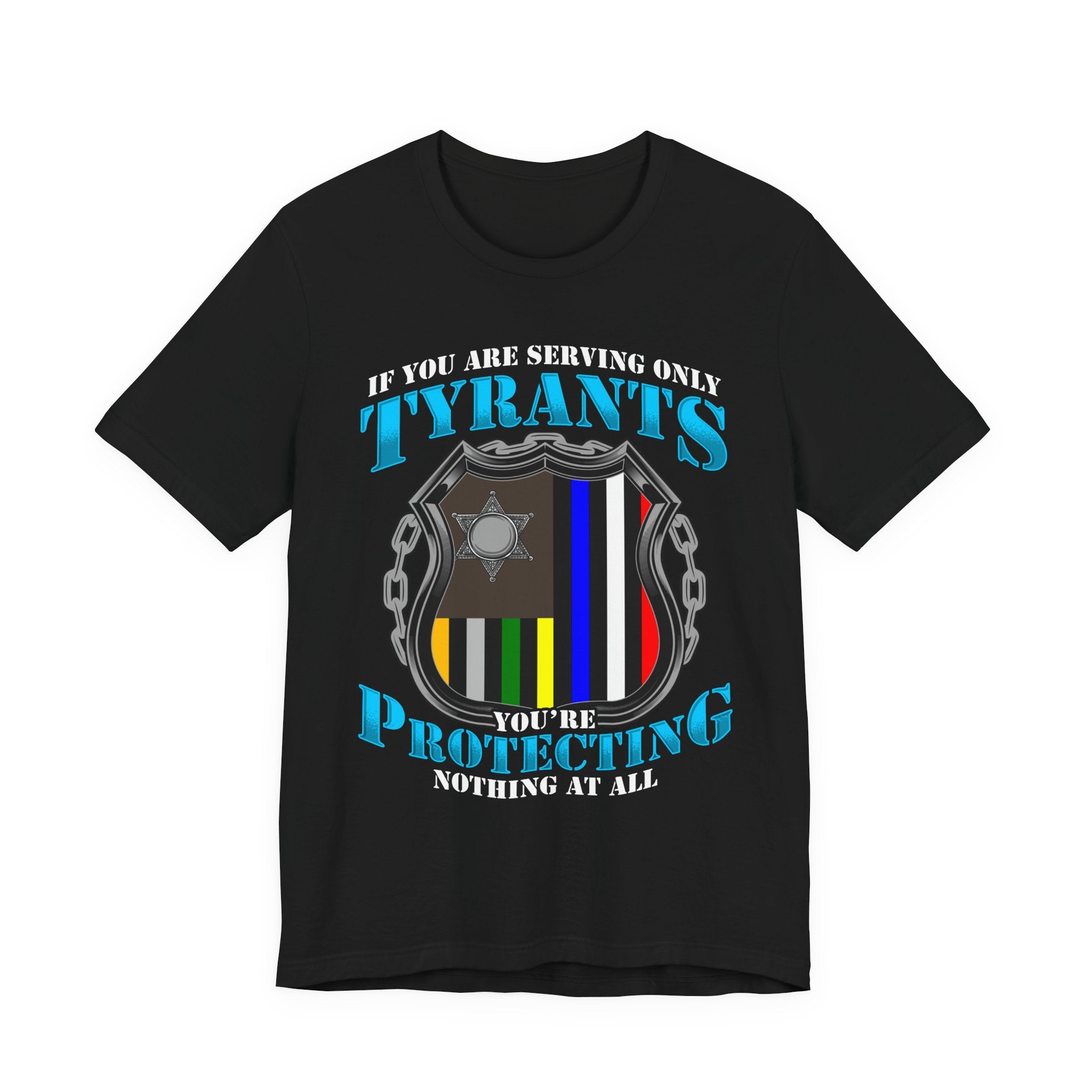 Thin Police Line Tee - Tyrants/Protecting