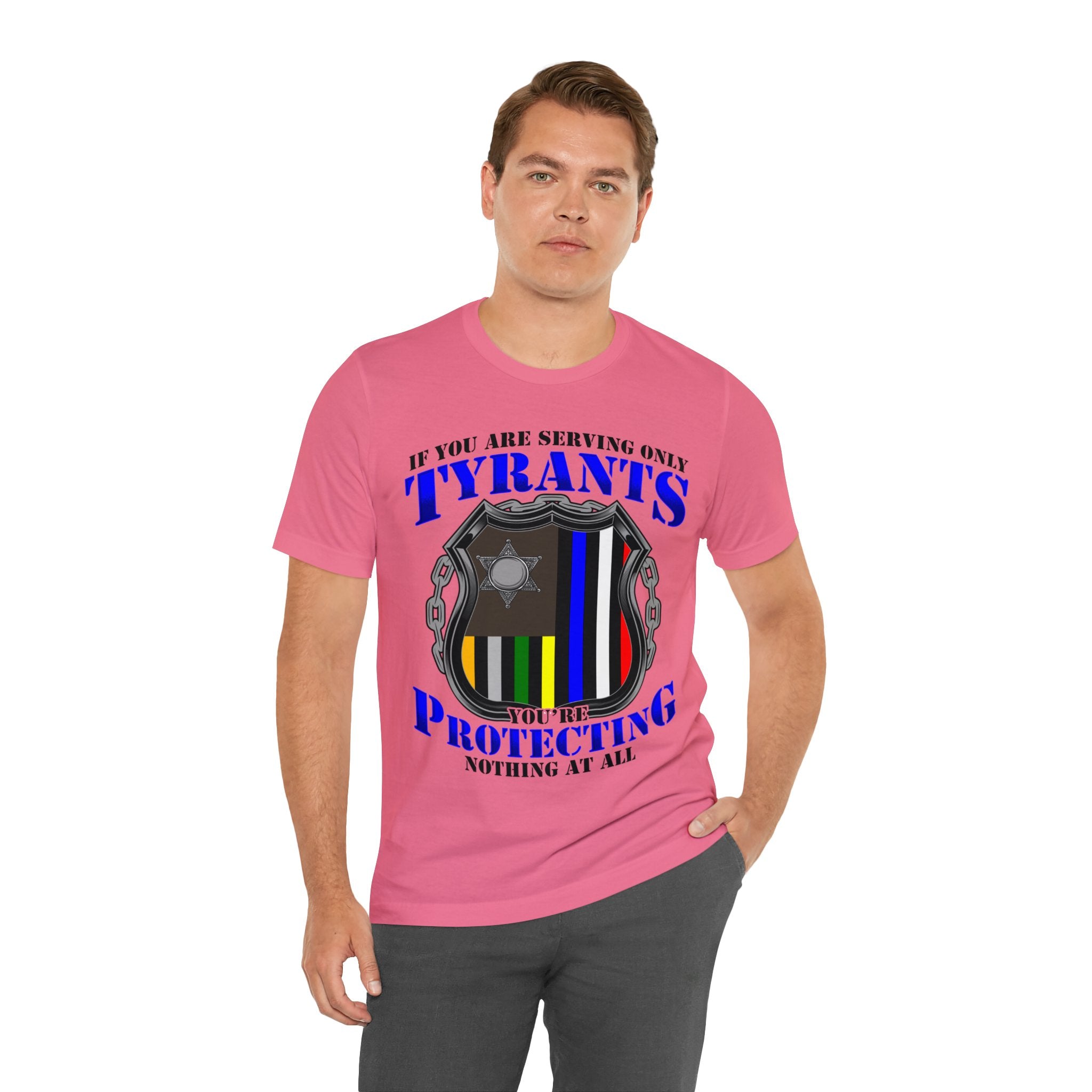 Thin Police Line Tee - Tyrants/Protecting