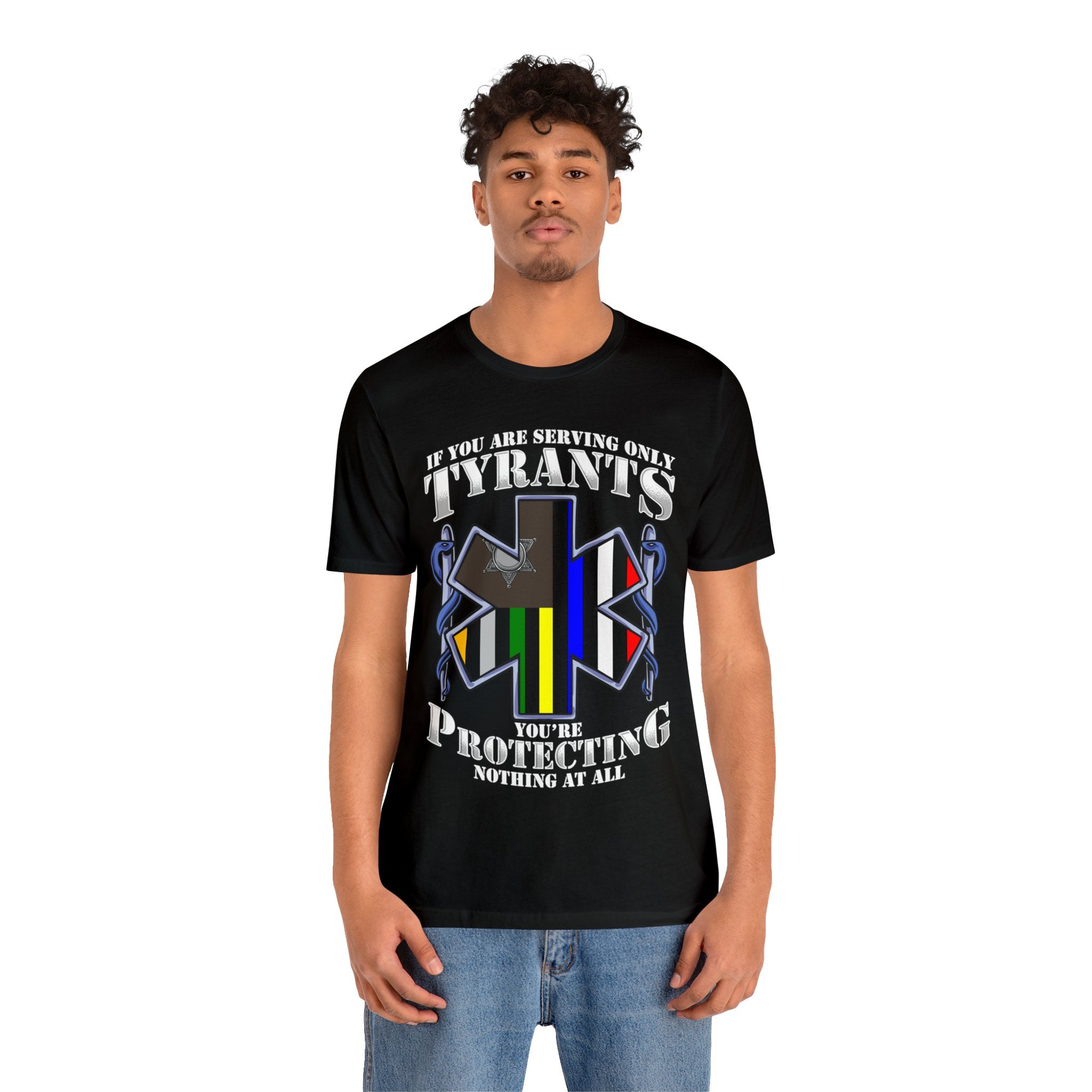 Thin EMS Line Tee - Tyrants/Protecting