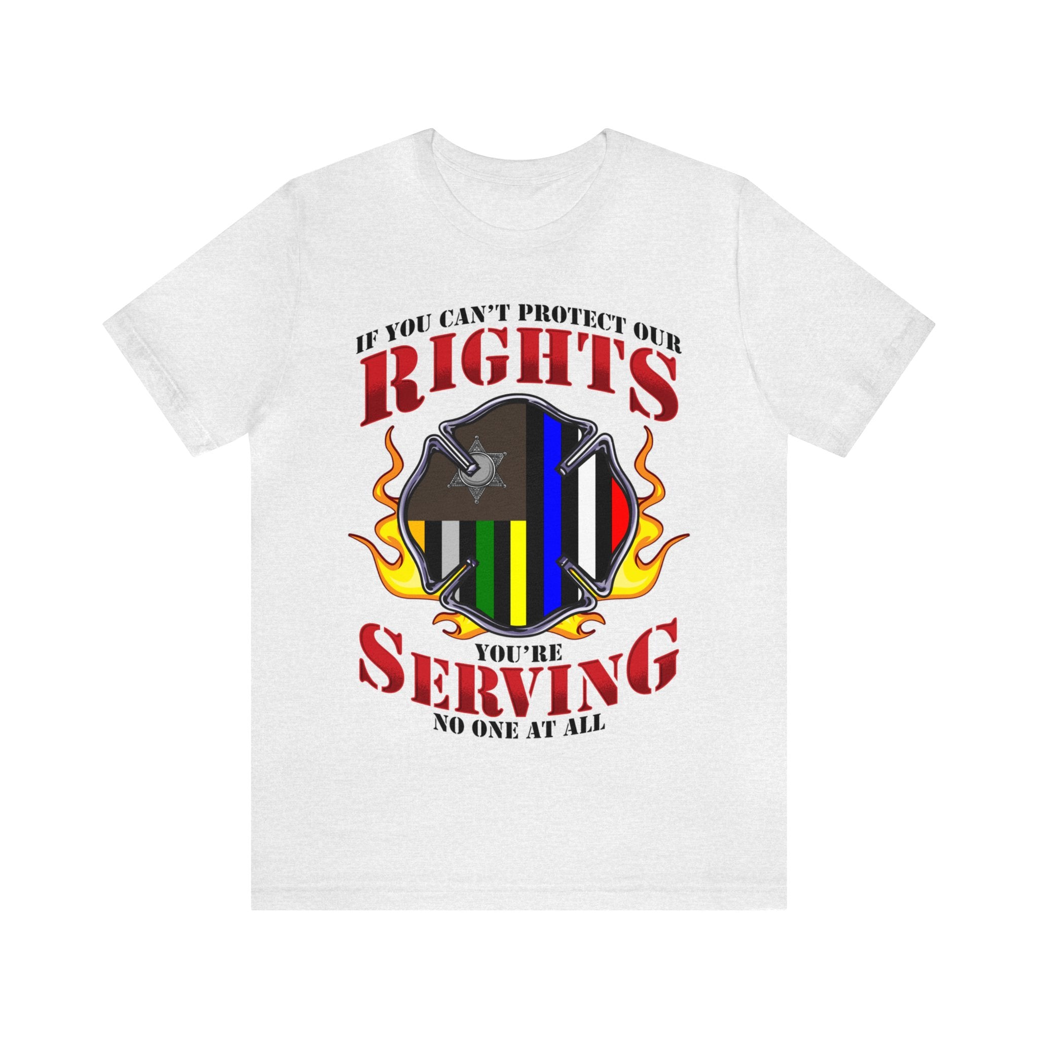 Thin Firefighter Line Tee - Rights/Serving