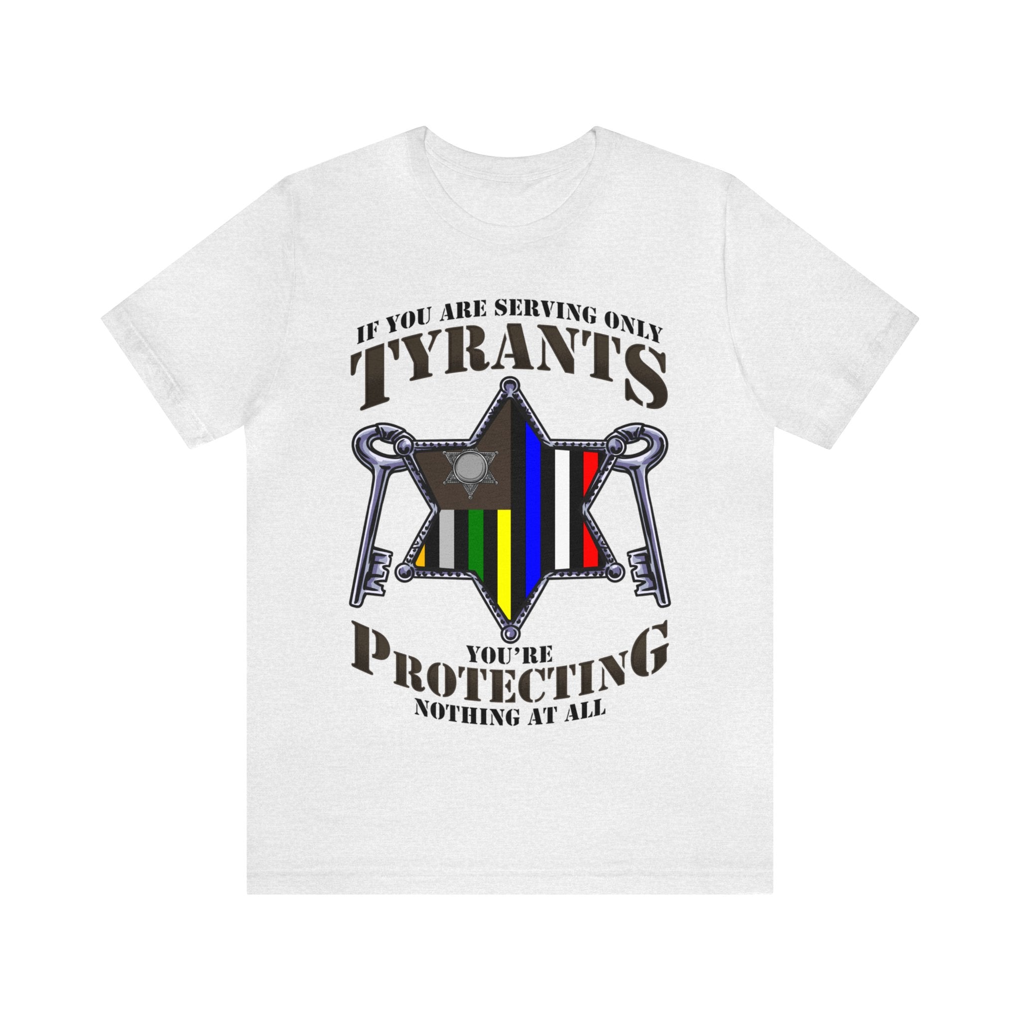 Thin Sheriff or Corrections Line Tee - Tyrants/Protecting