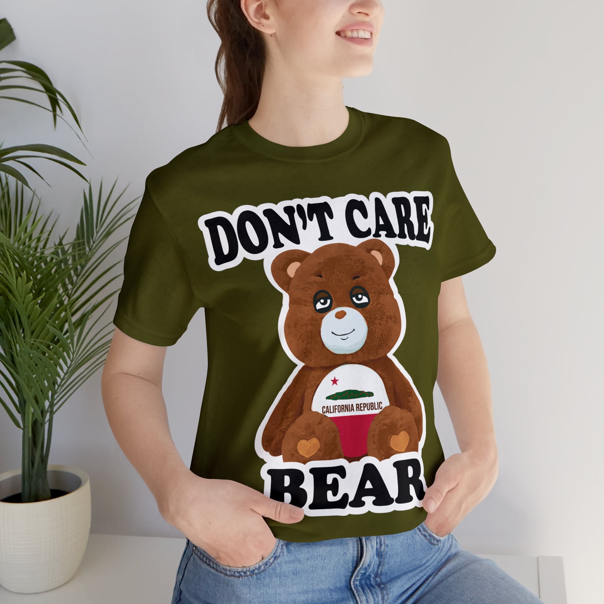 Don't Care Bear (CA) - White Outline