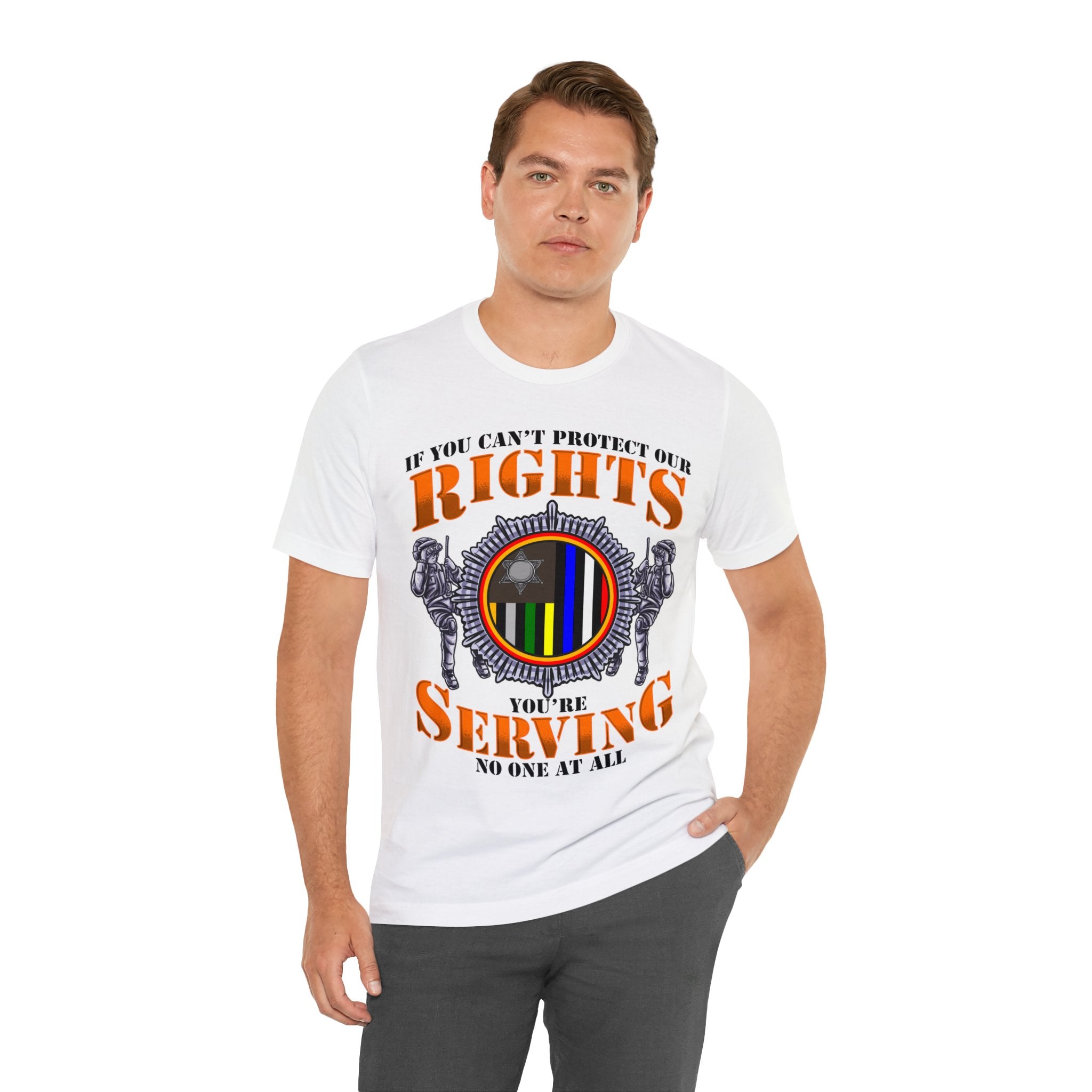 Thin Search & Rescue Line Tee - Rights/Serving