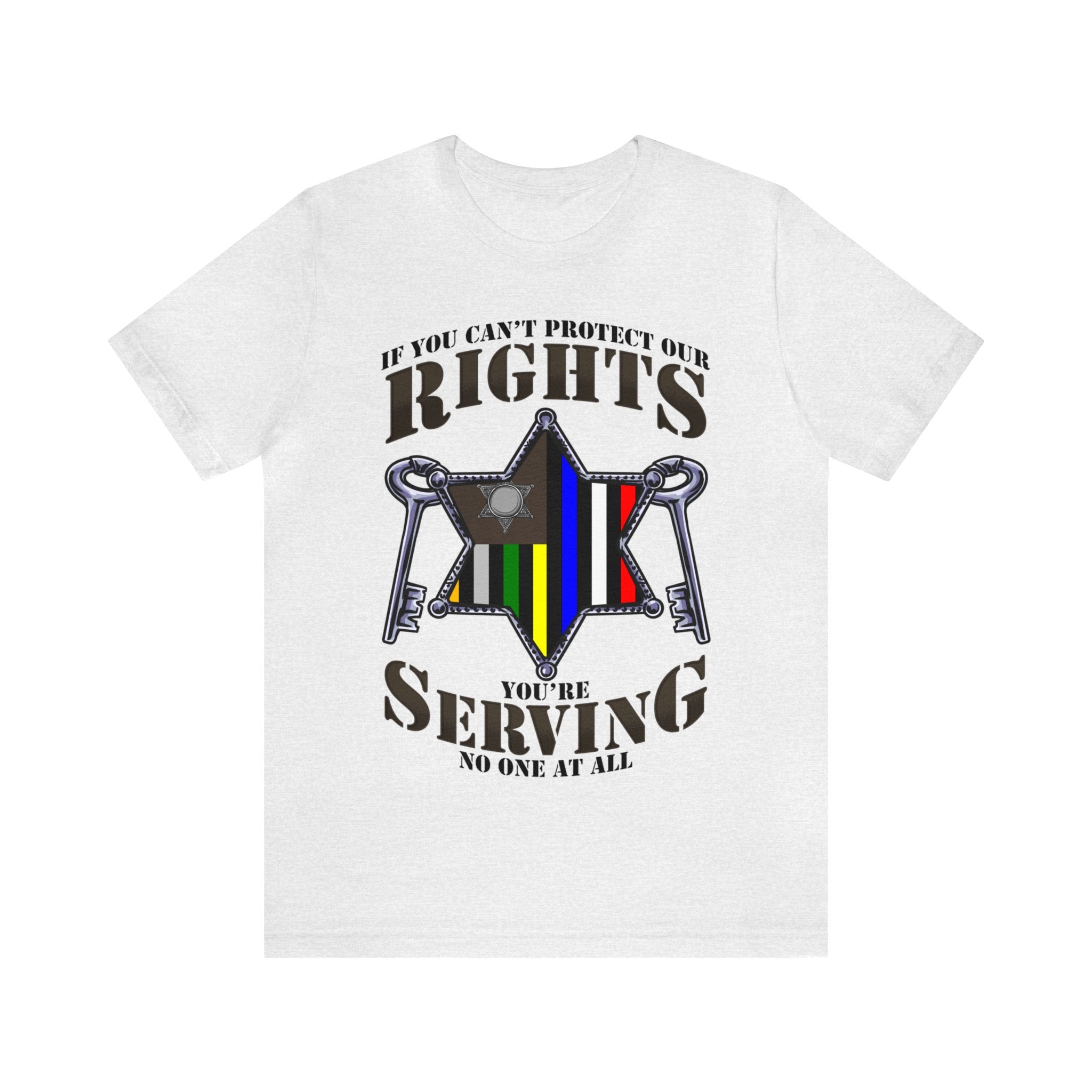 Thin Sheriff & Corrections Line Tee - Rights/Serving