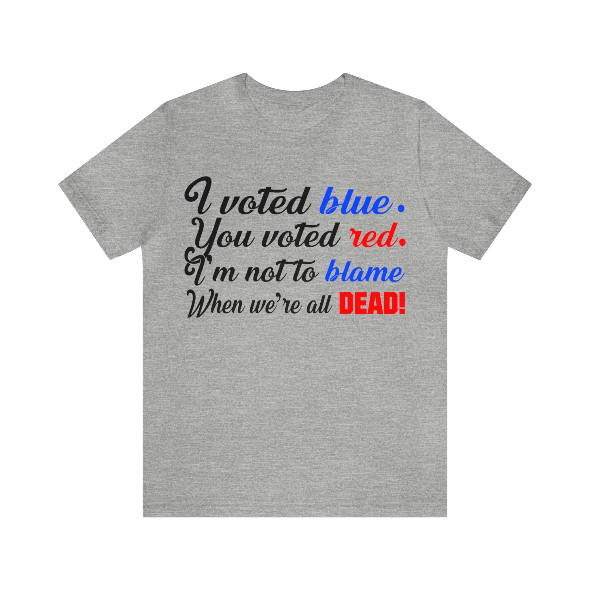 Voted Blue & Red Poem - Democrat