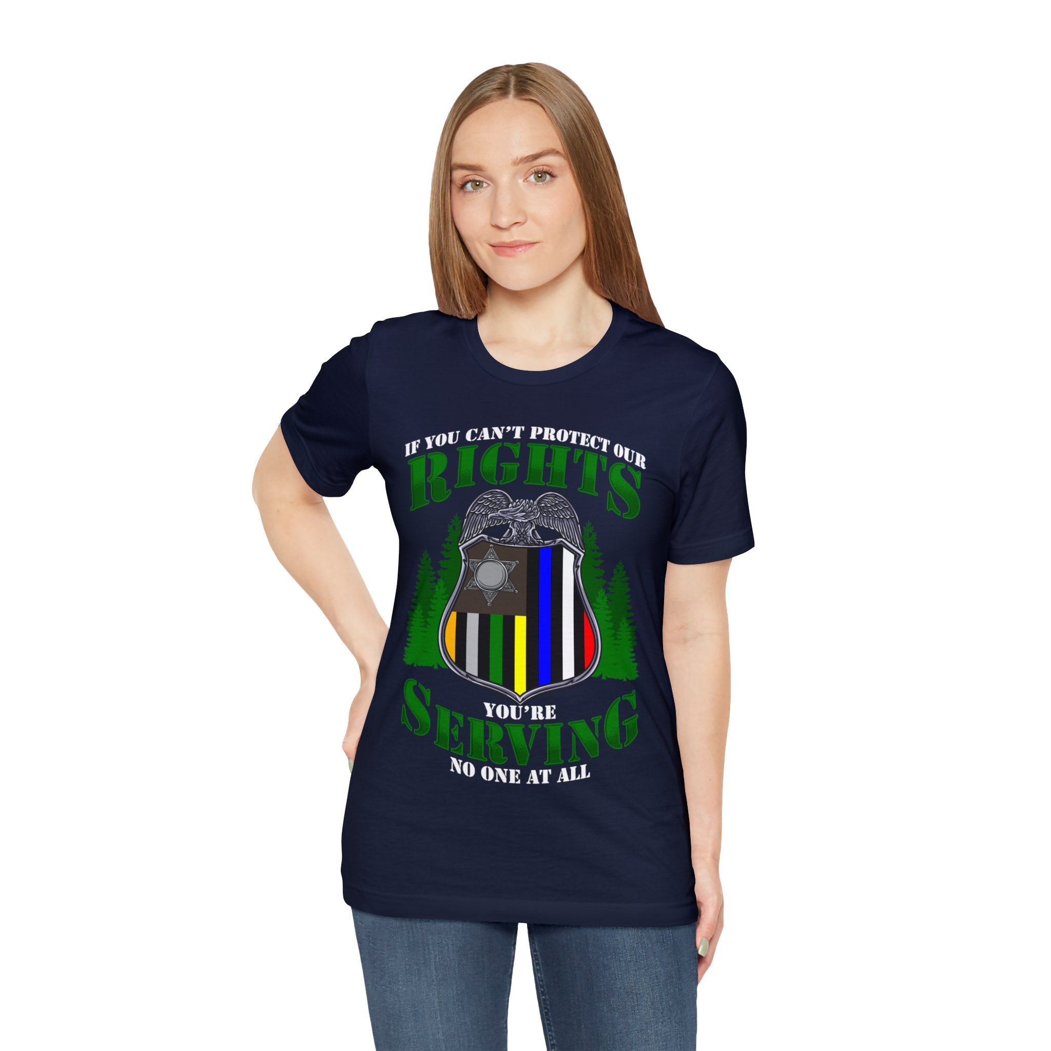 Thin Federal Line Tee - Rights/Serving