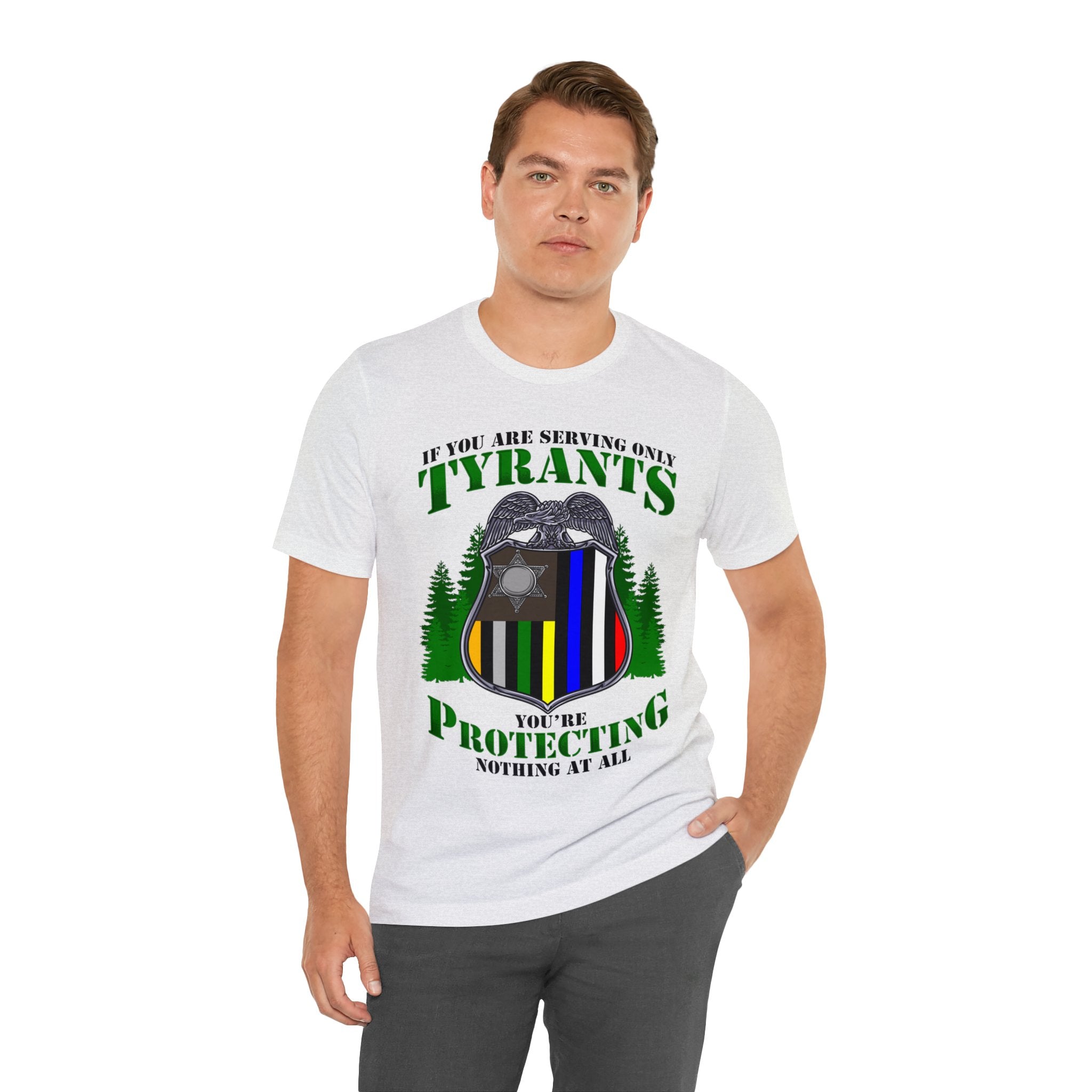 Thin Federal Line Tee - Tyrants/Protecting