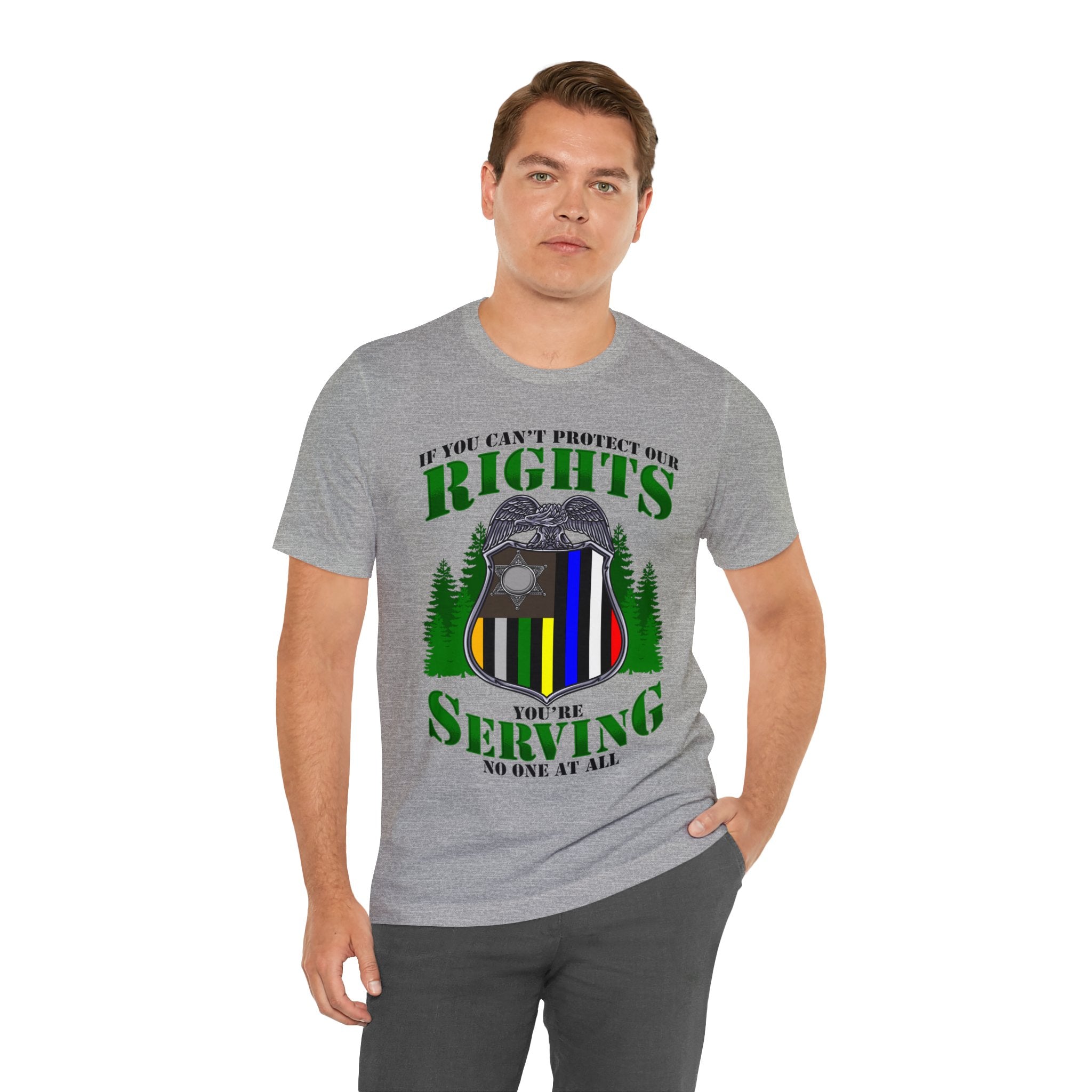 Thin Federal Line Tee - Rights/Serving