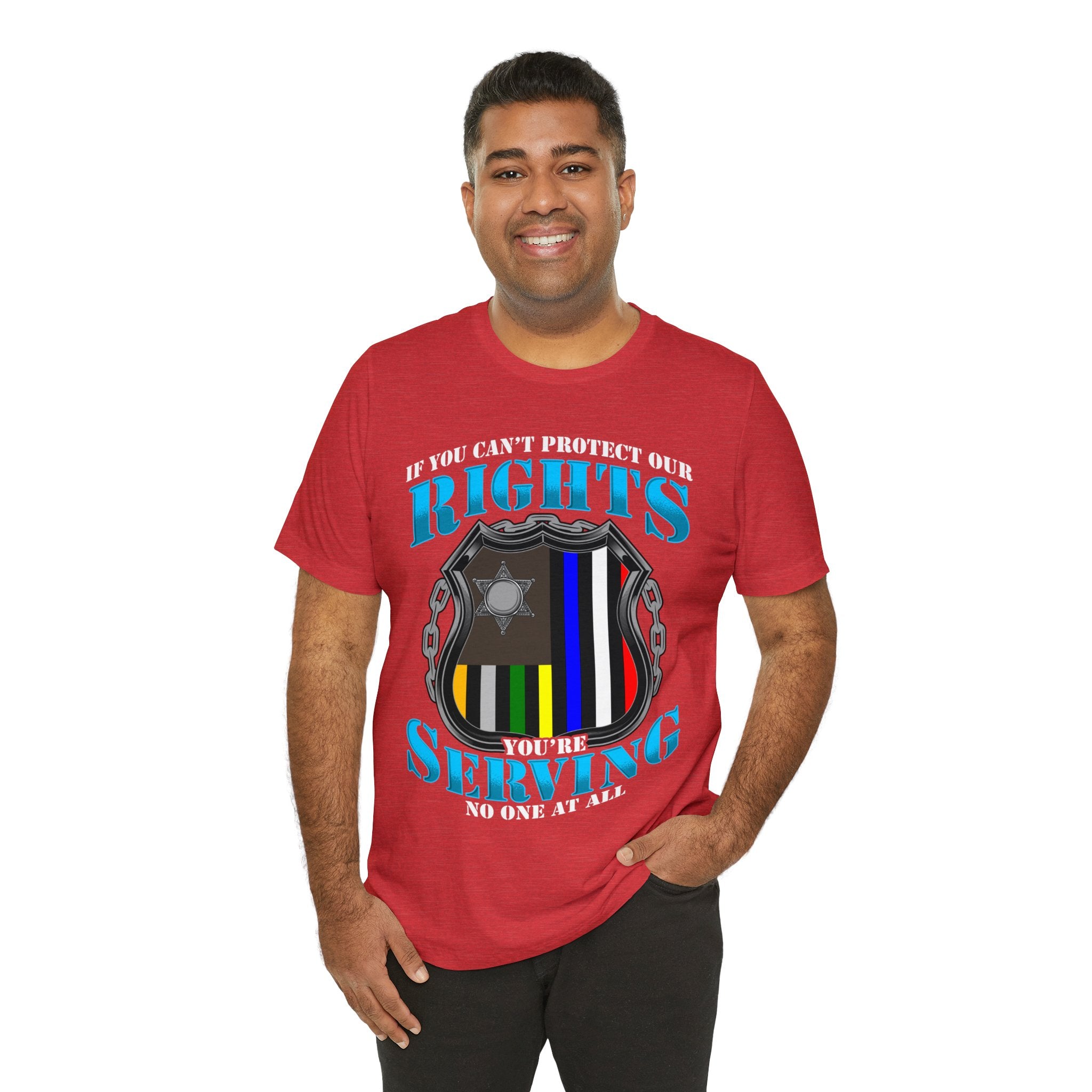 Thin Police Line Tee - Rights/Serving