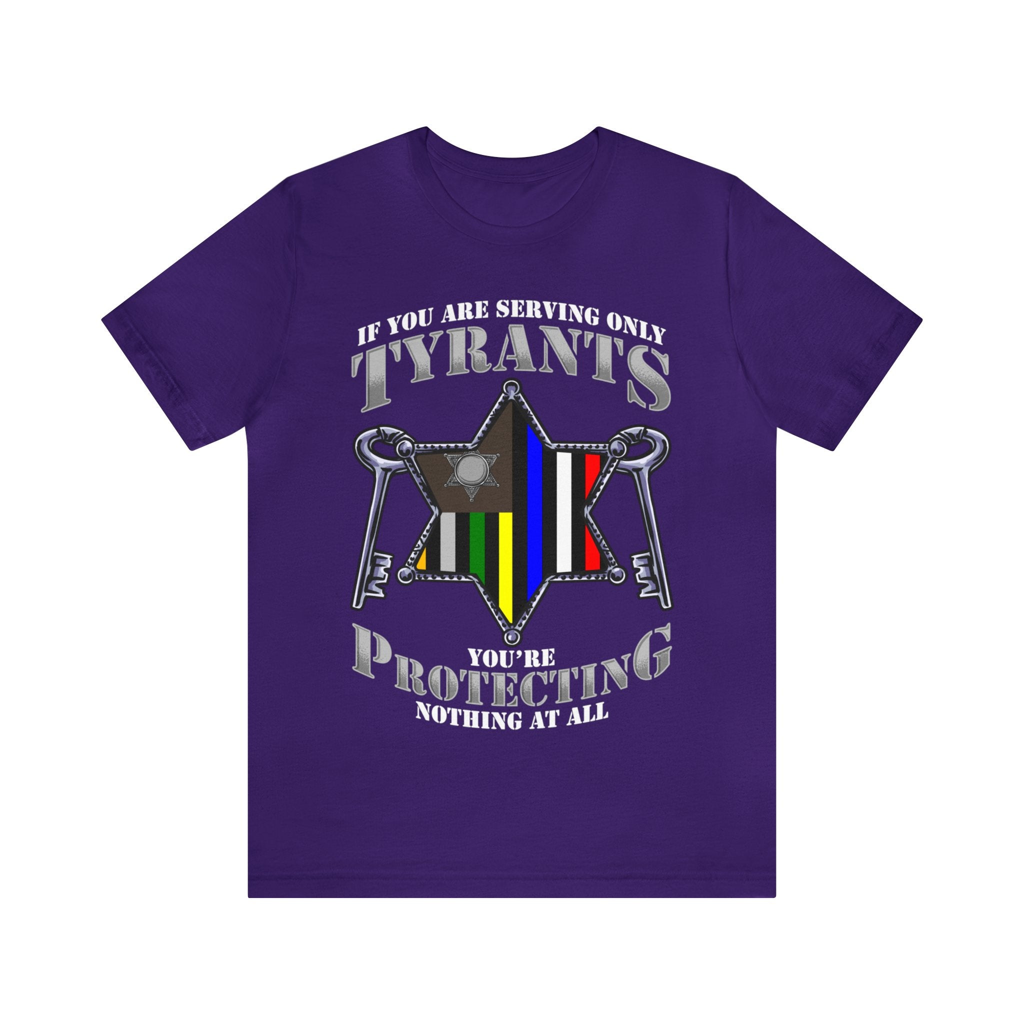 Thin Sheriff or Corrections Line Tee - Tyrants/Protecting