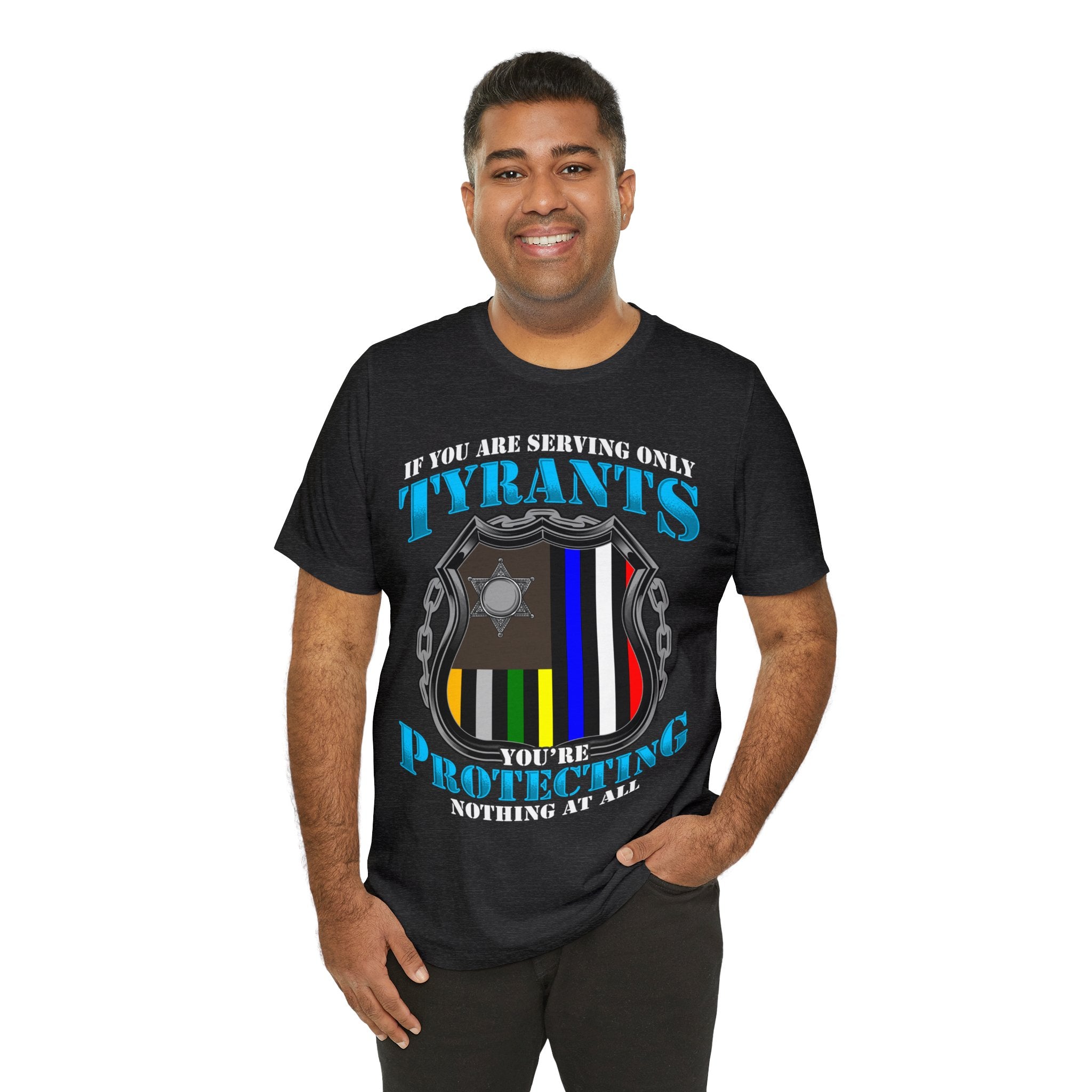 Thin Police Line Tee - Tyrants/Protecting