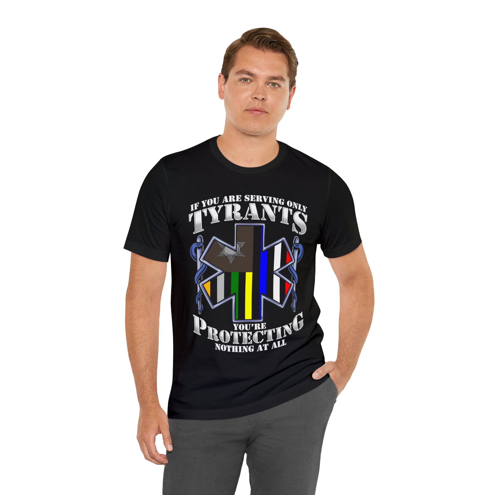 Thin EMS Line Tee - Tyrants/Protecting