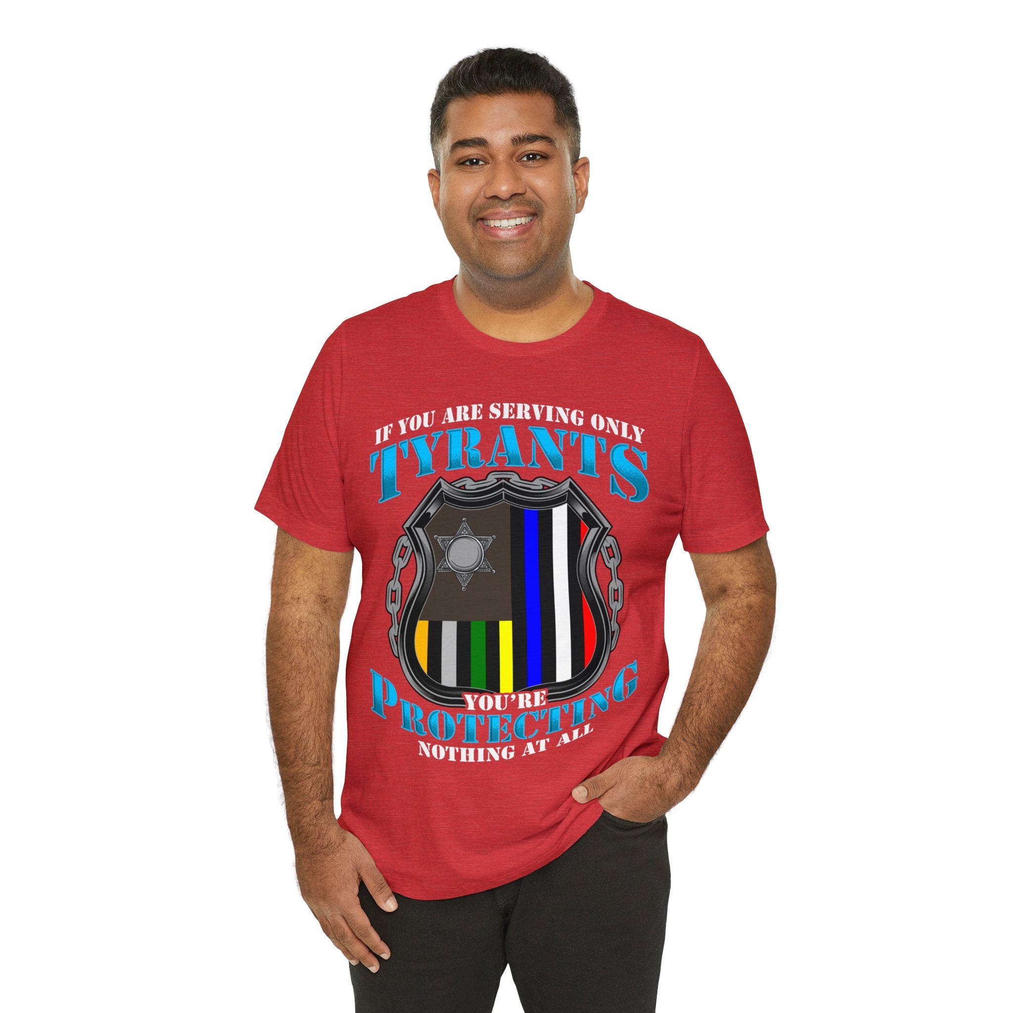 Thin Police Line Tee - Tyrants/Protecting