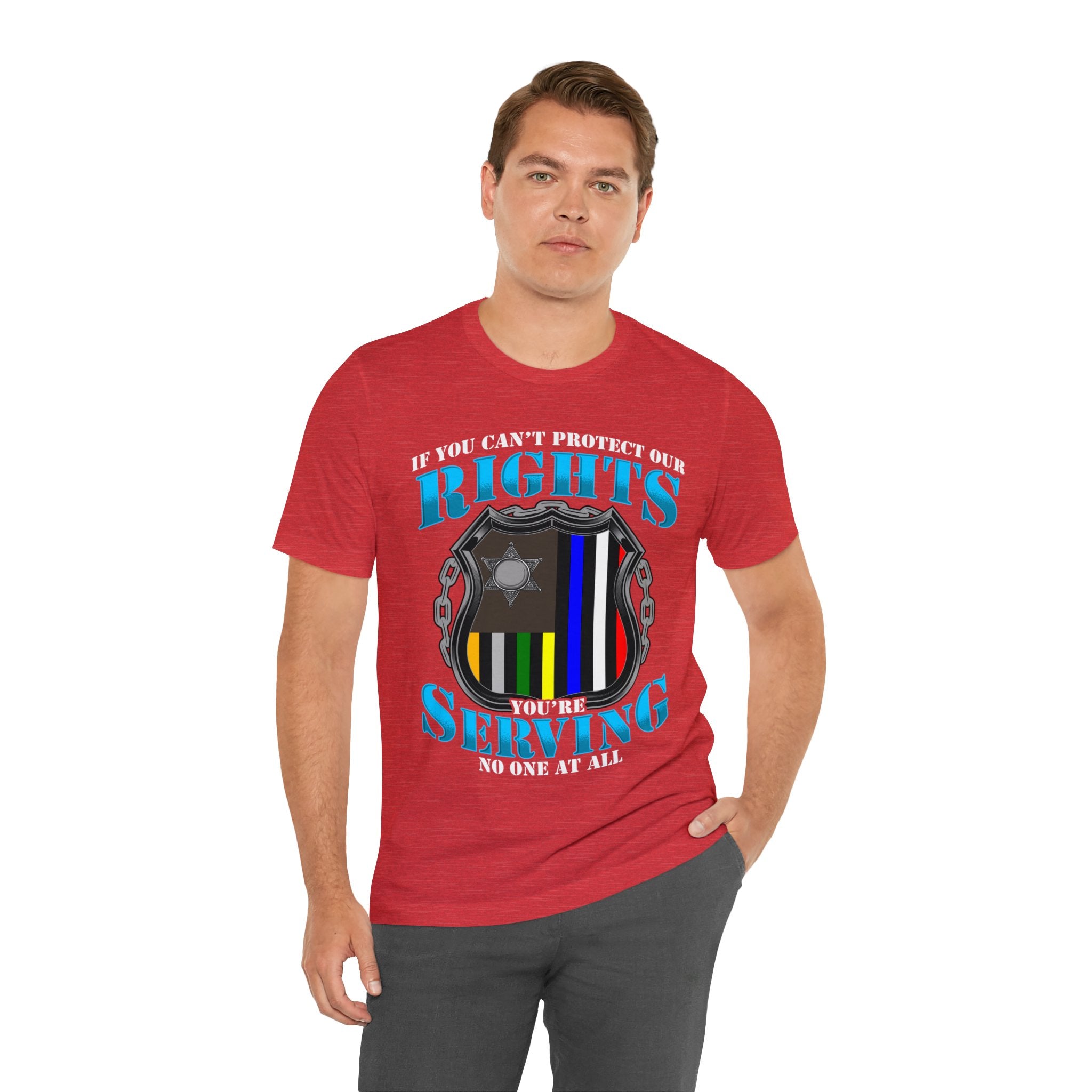 Thin Police Line Tee - Rights/Serving