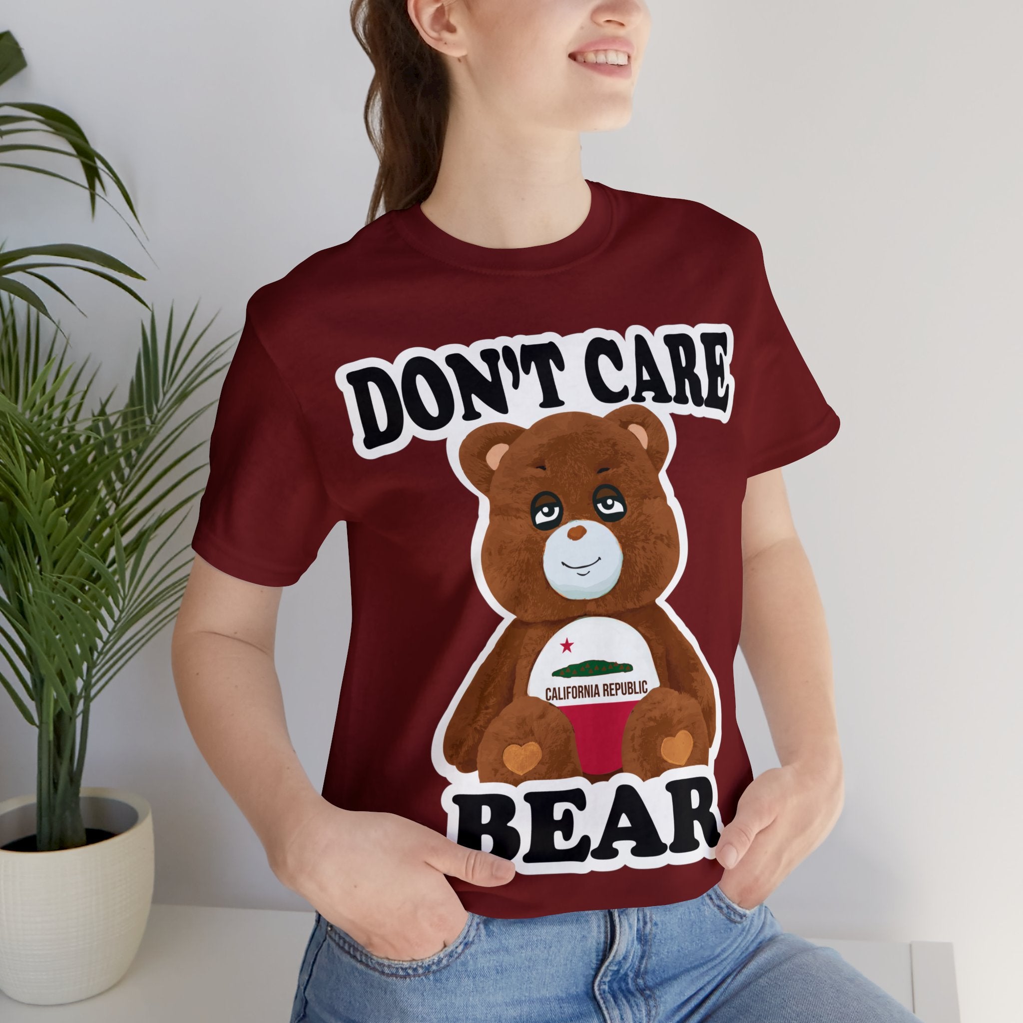 Don't Care Bear (CA) - White Outline