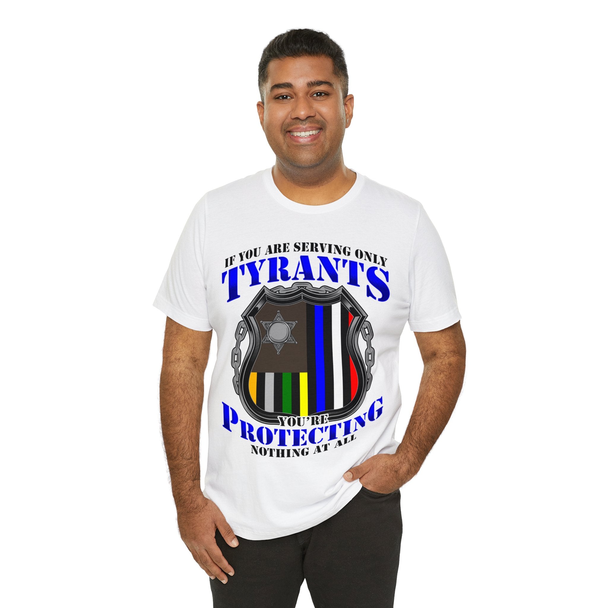 Thin Police Line Tee - Tyrants/Protecting