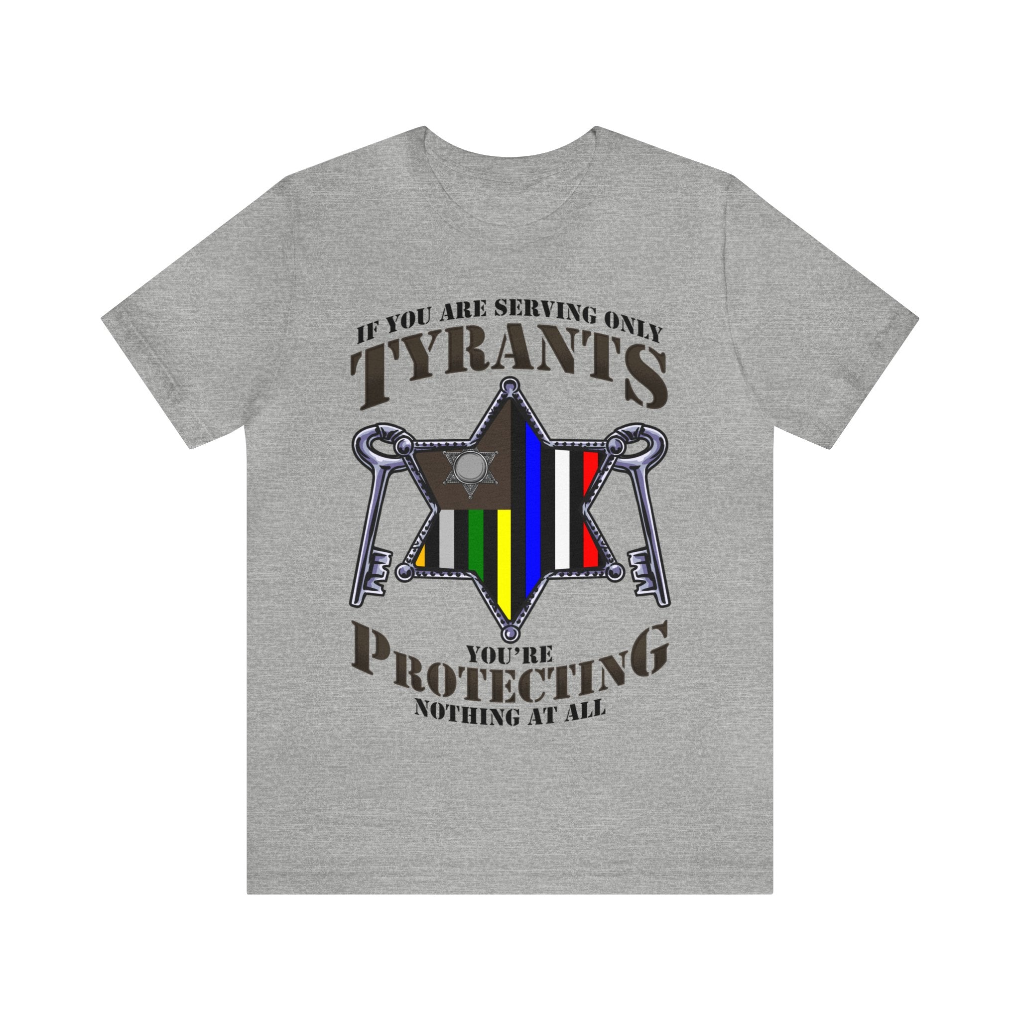 Thin Sheriff or Corrections Line Tee - Tyrants/Protecting