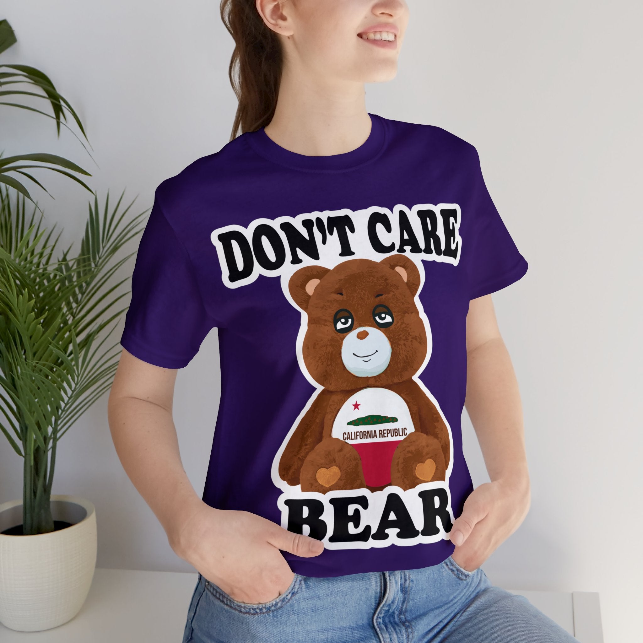 Don't Care Bear (CA) - White Outline