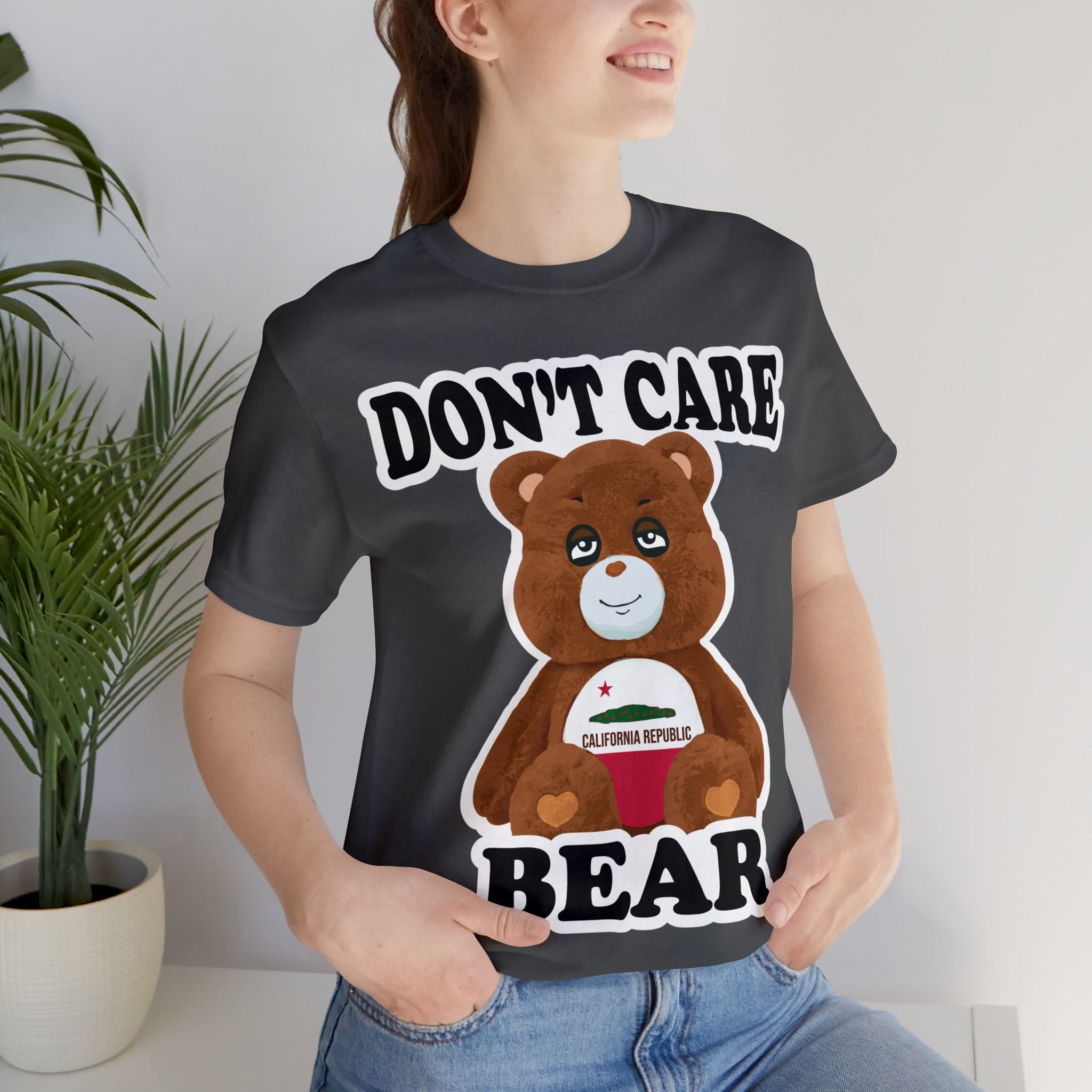 Don't Care Bear (CA) - White Outline