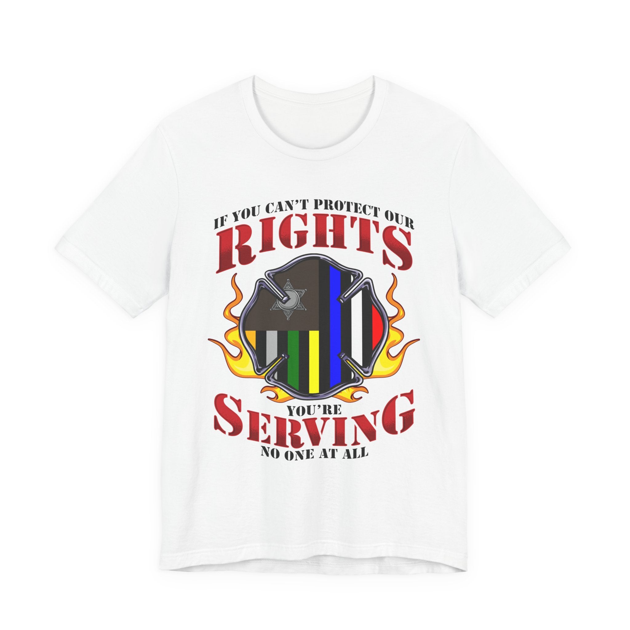 Thin Firefighter Line Tee - Rights/Serving