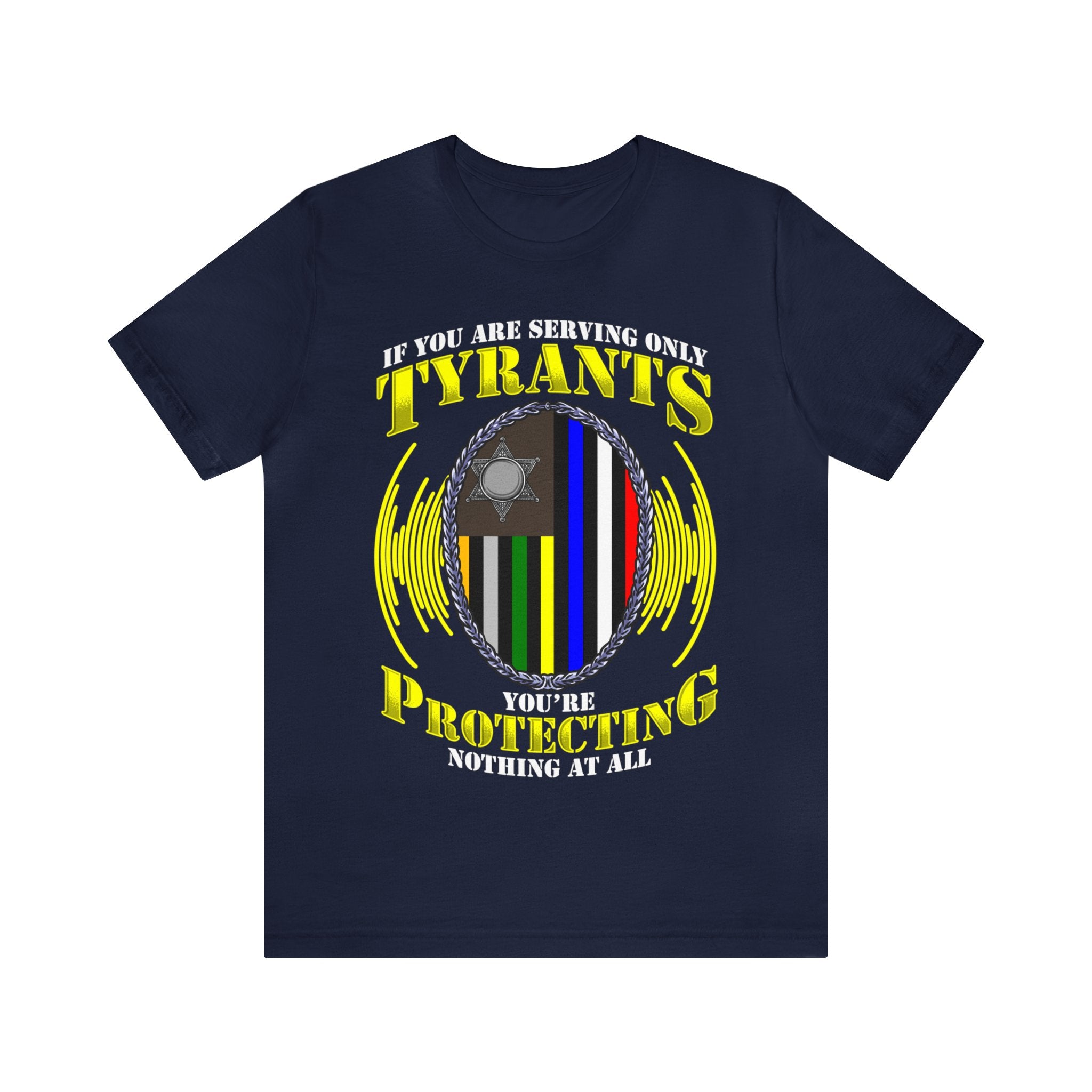 Thin Communications Line Tee - Tyrants/Protecting