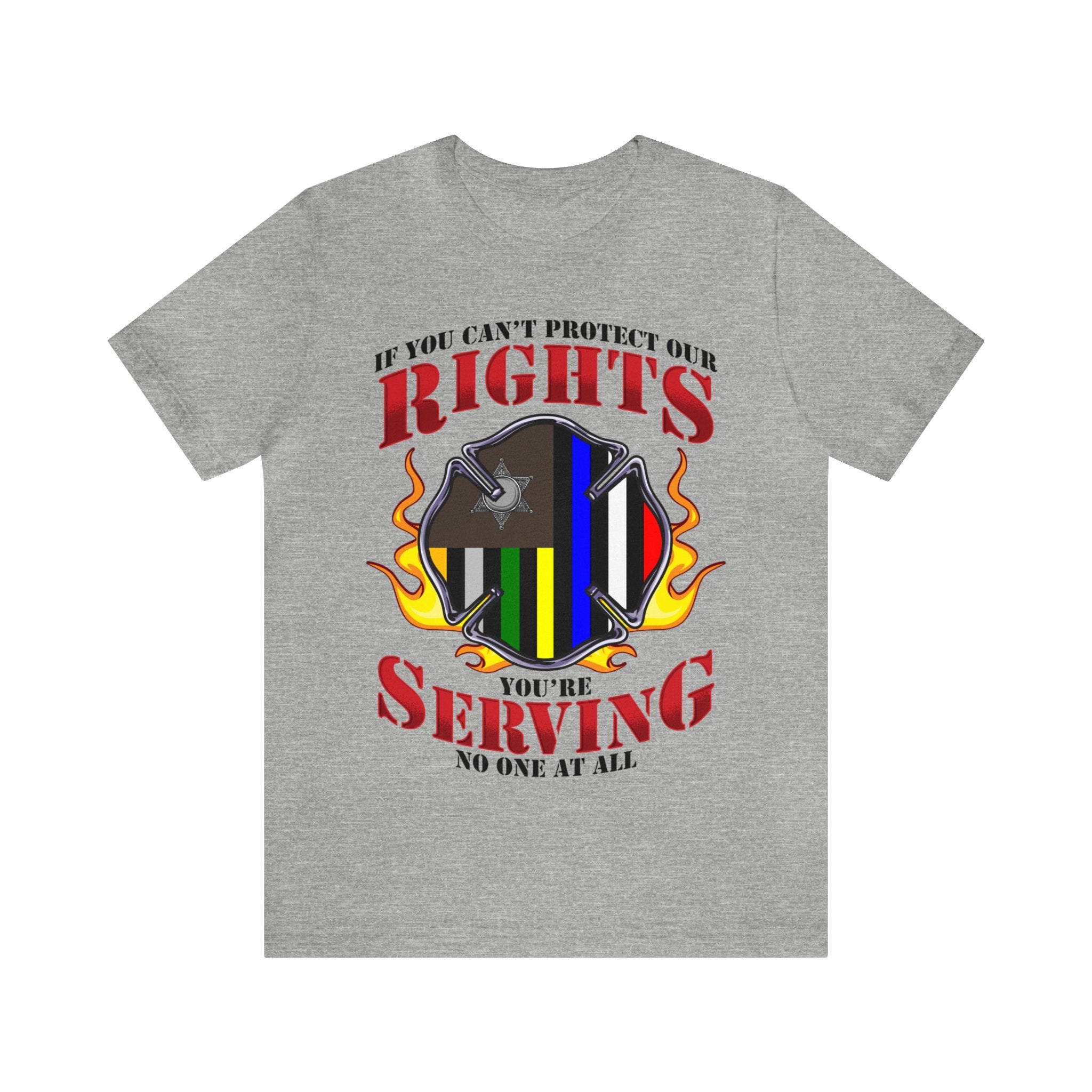 Thin Firefighter Line Tee - Rights/Serving
