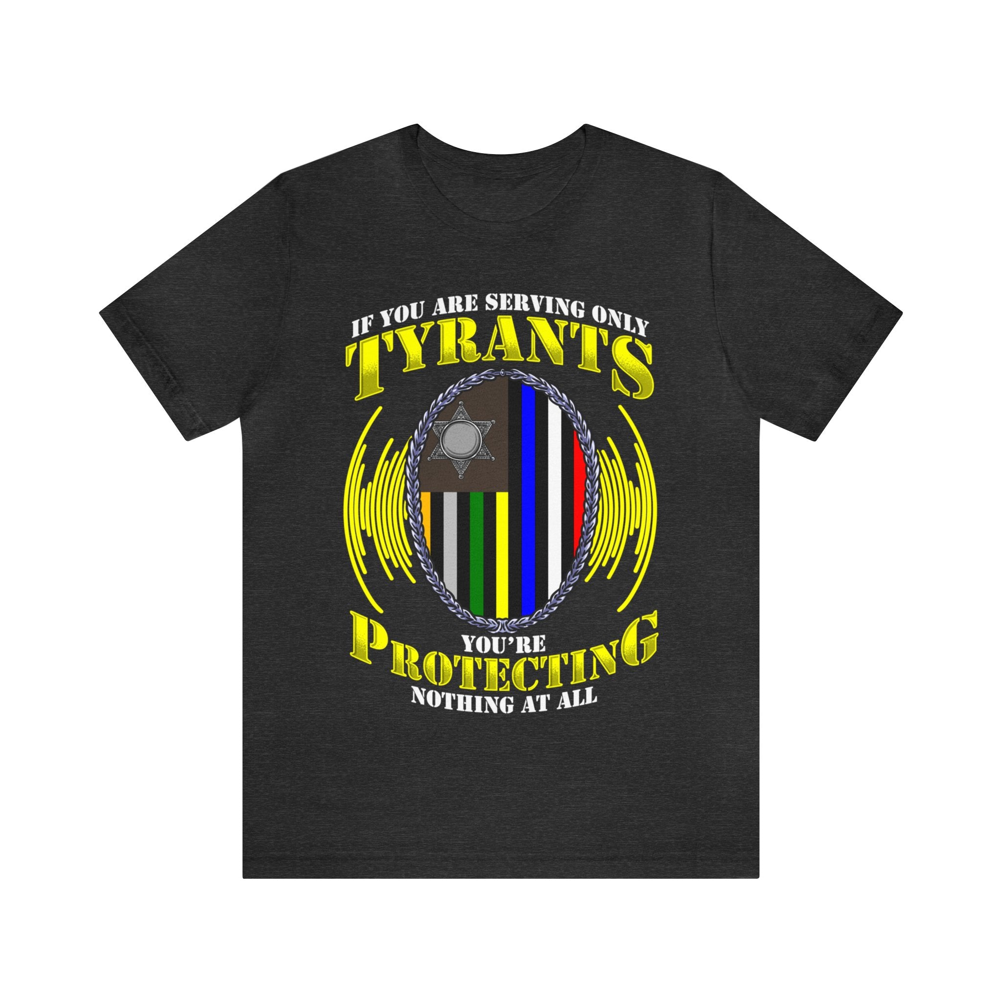 Thin Communications Line Tee - Tyrants/Protecting
