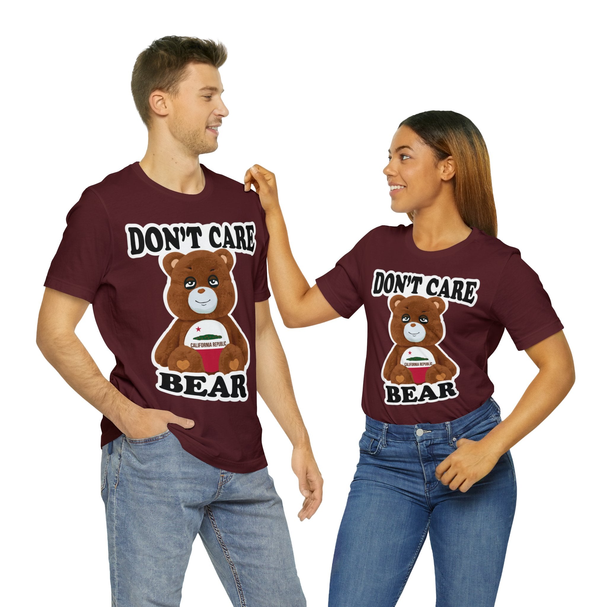 Don't Care Bear (CA) - White Outline