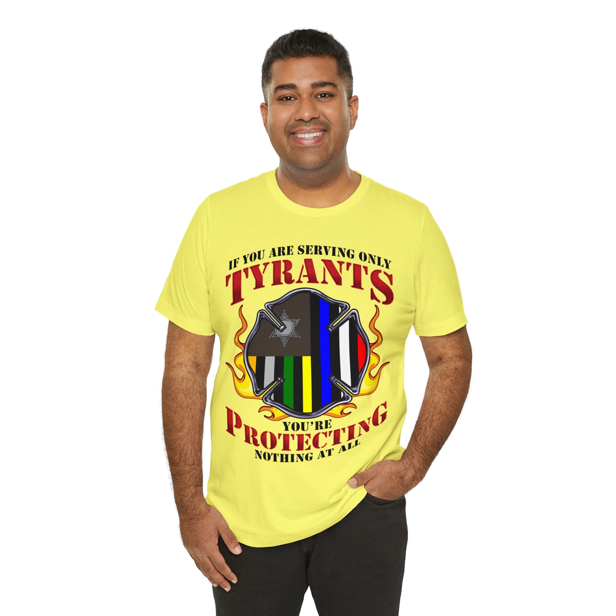 Thin Firefighter Line Tee - Tyrants/Protecting
