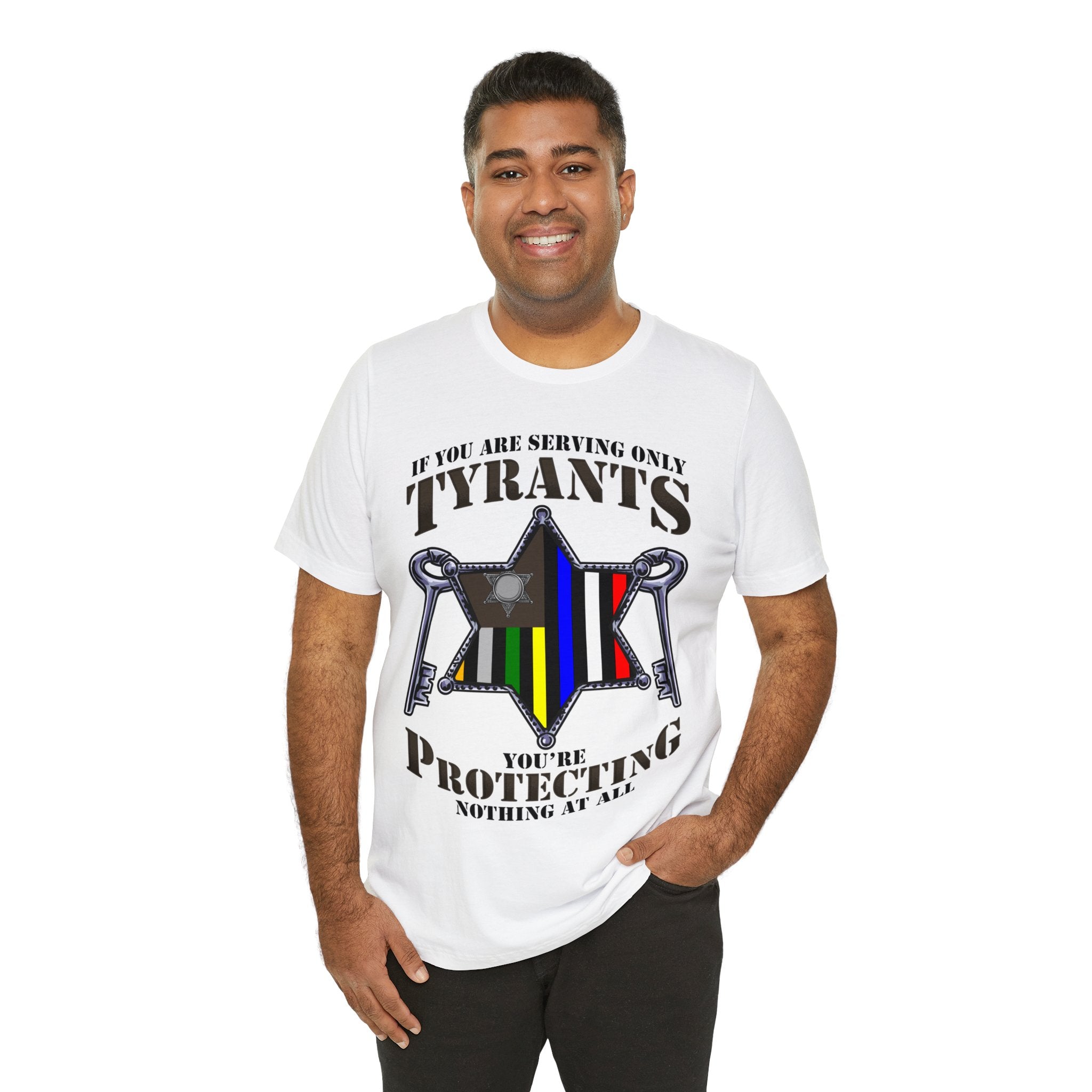 Thin Sheriff or Corrections Line Tee - Tyrants/Protecting