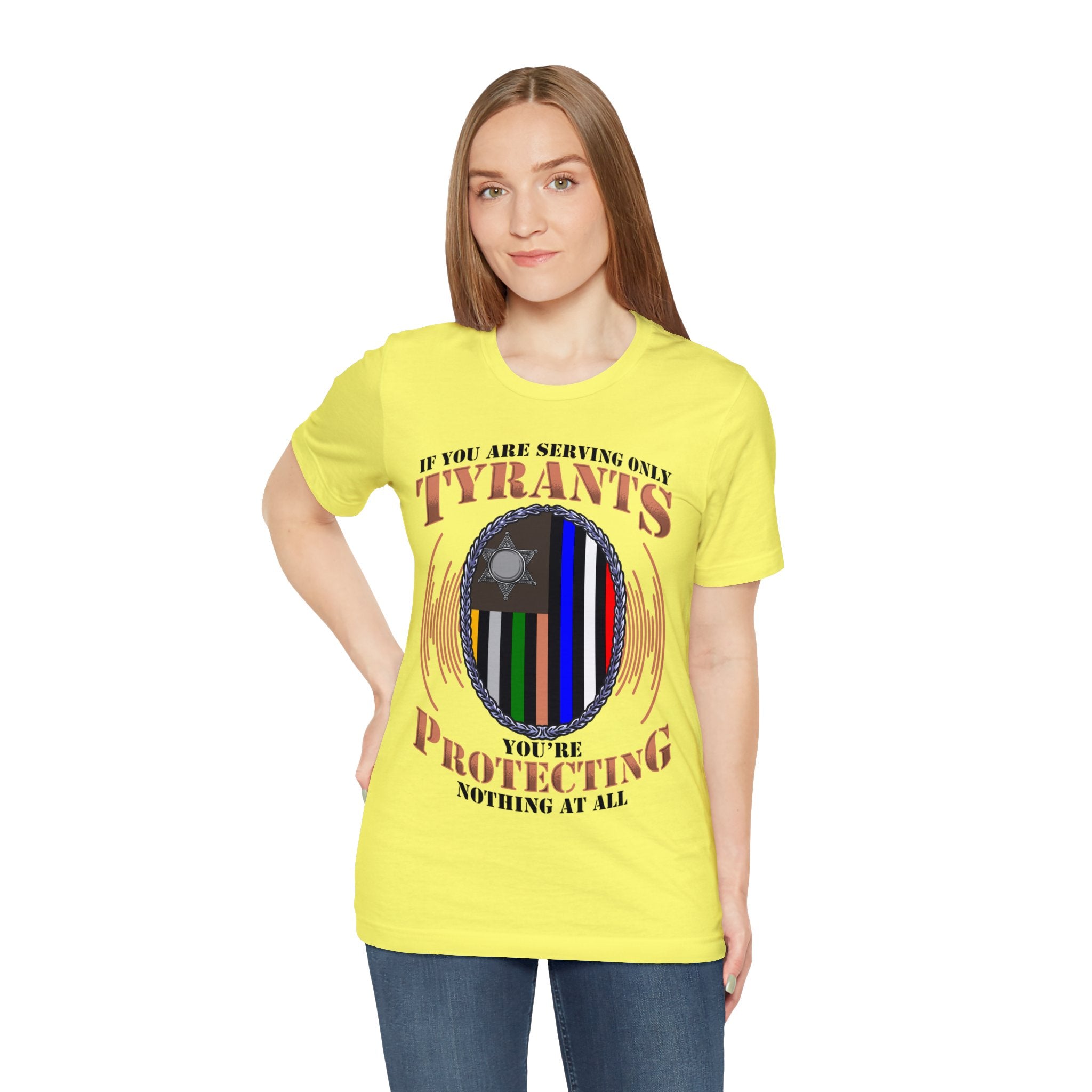 Thin Communications Line Tee - Tyrants/Protecting