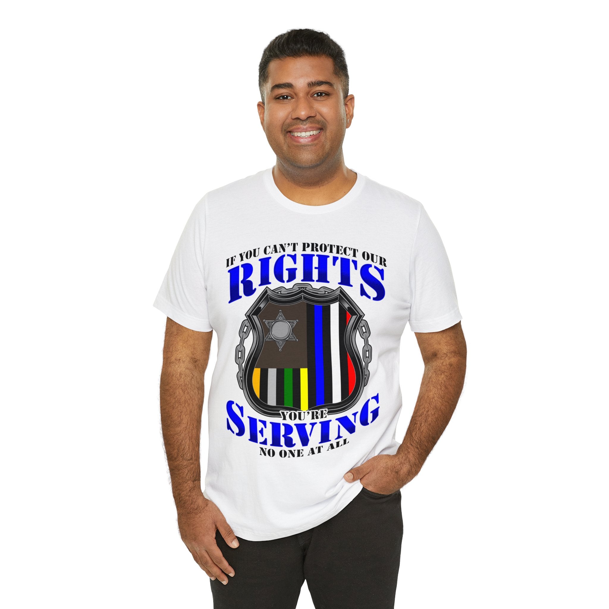 Thin Police Line Tee - Rights/Serving