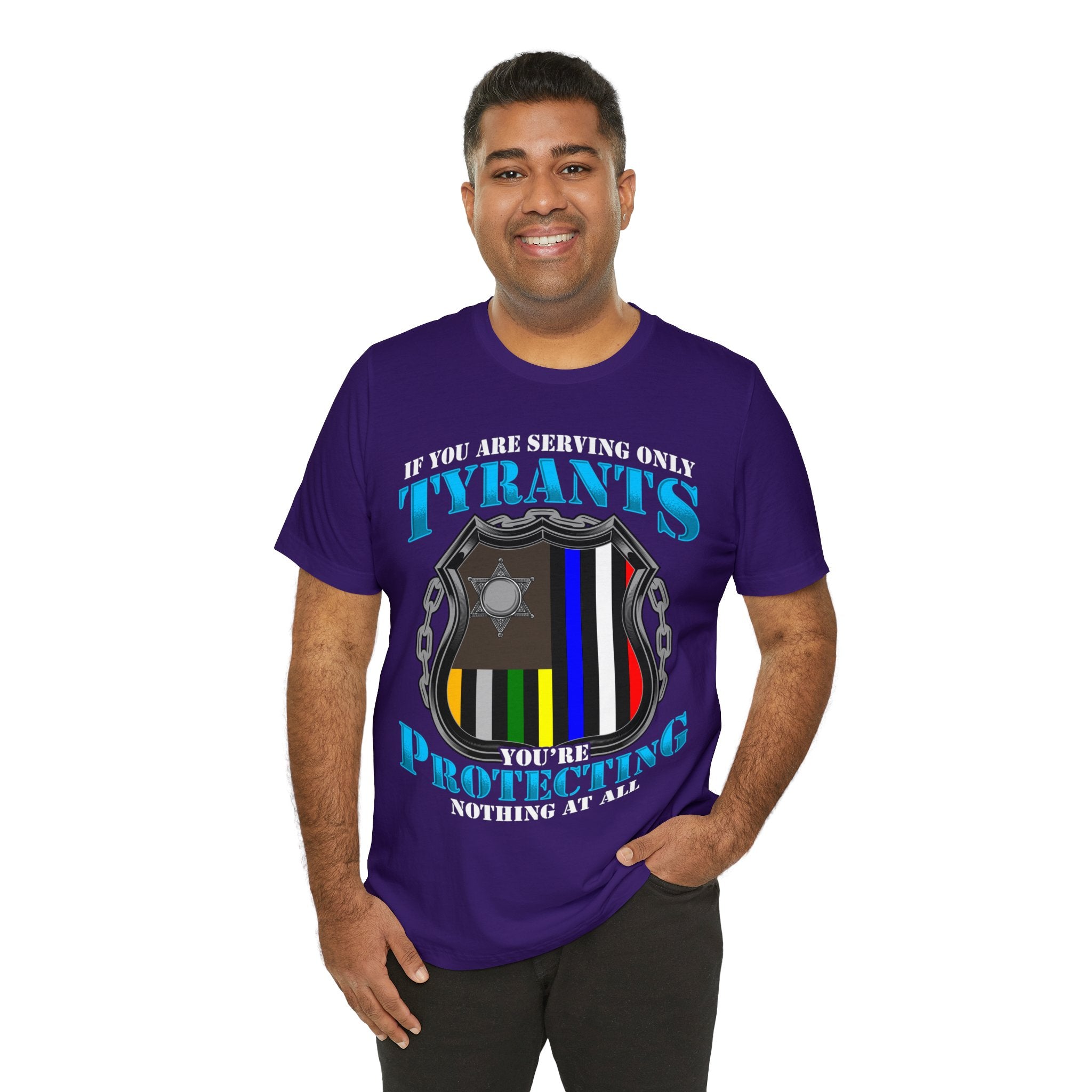 Thin Police Line Tee - Tyrants/Protecting