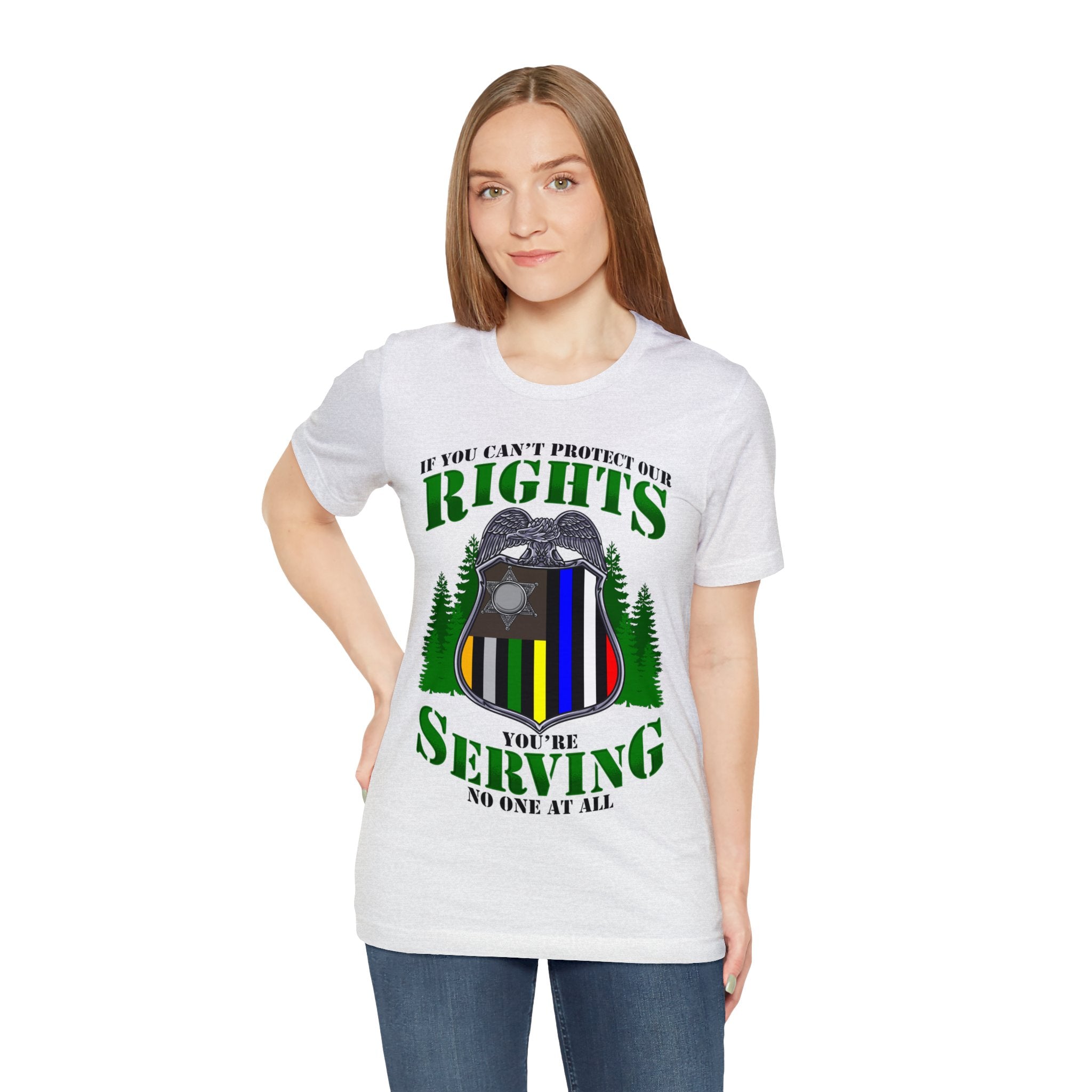 Thin Federal Line Tee - Rights/Serving
