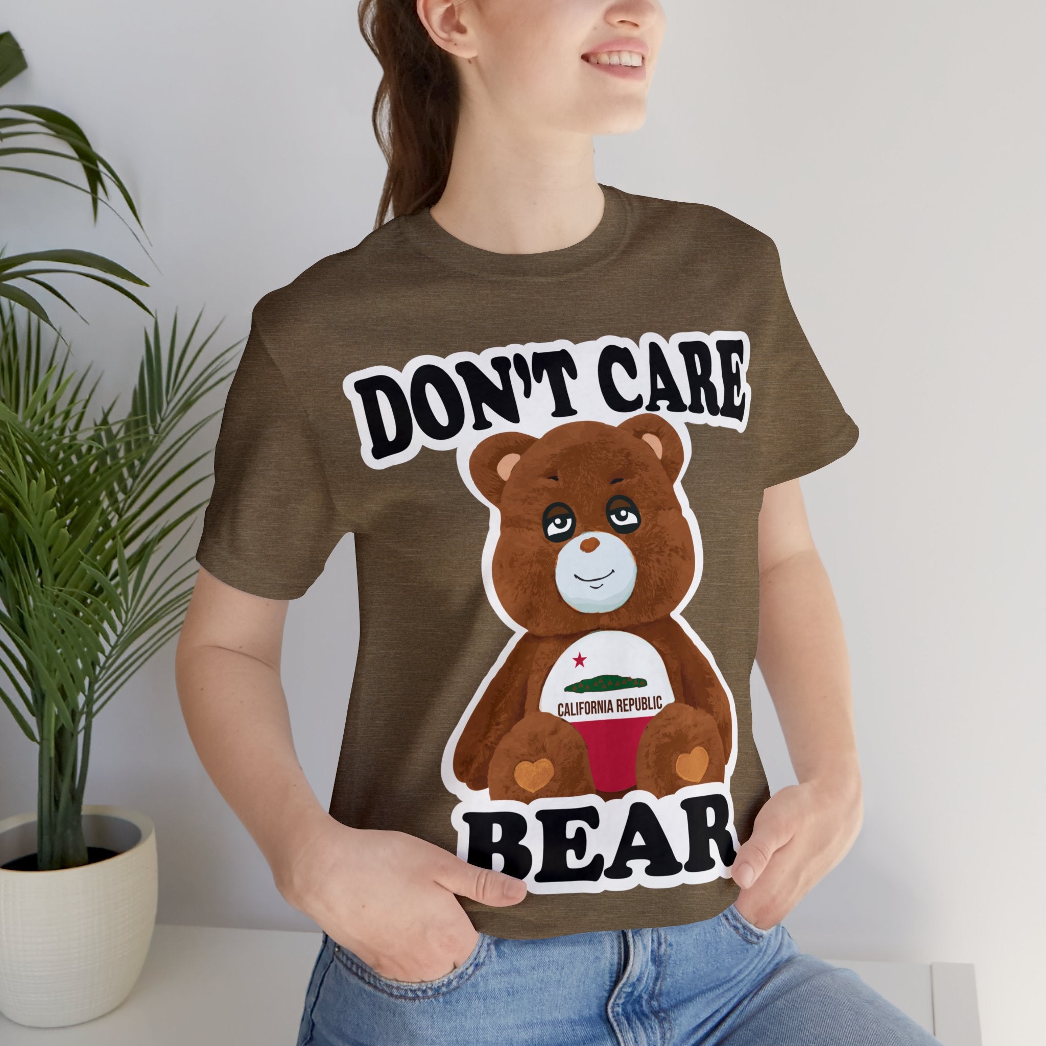 Don't Care Bear (CA) - White Outline