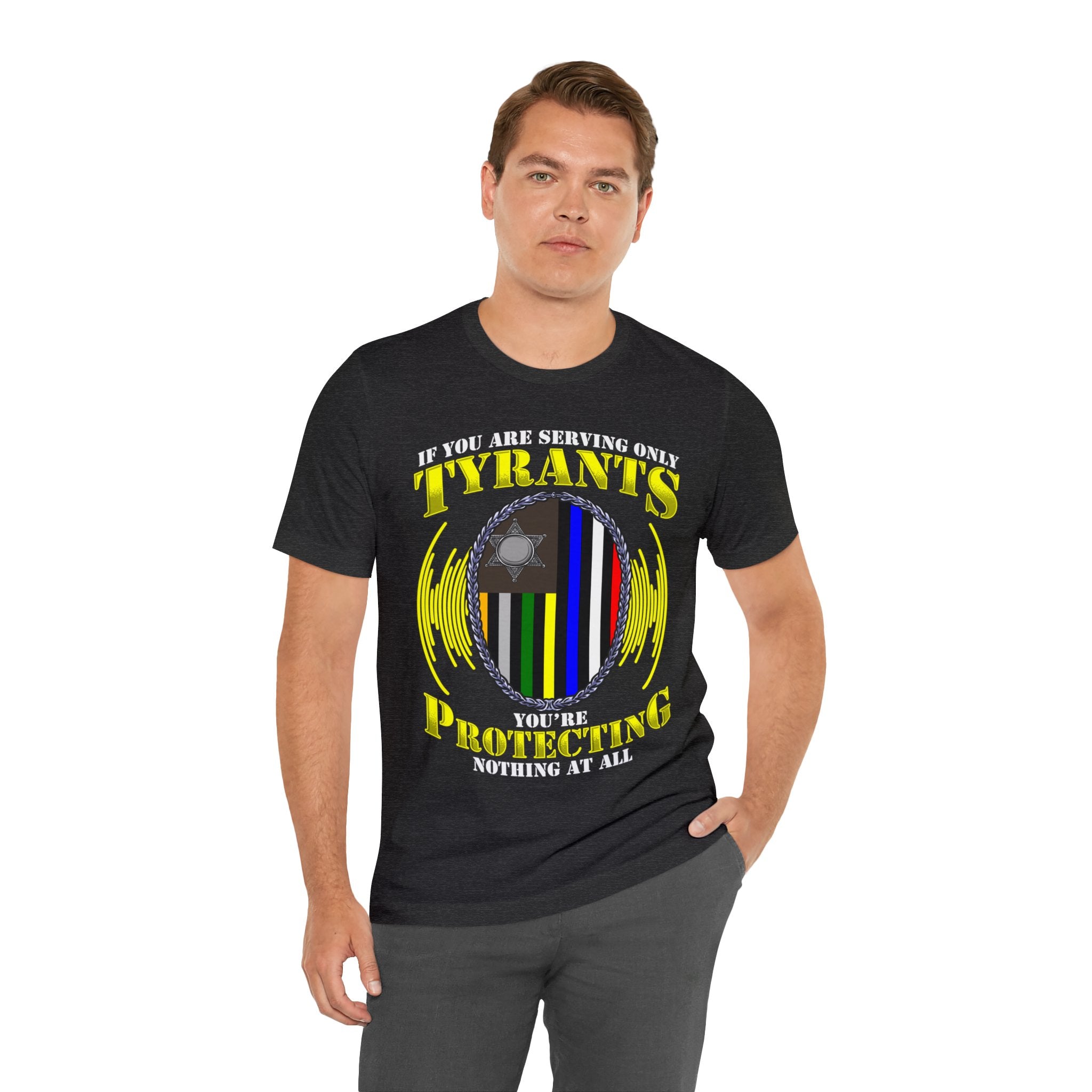 Thin Communications Line Tee - Tyrants/Protecting