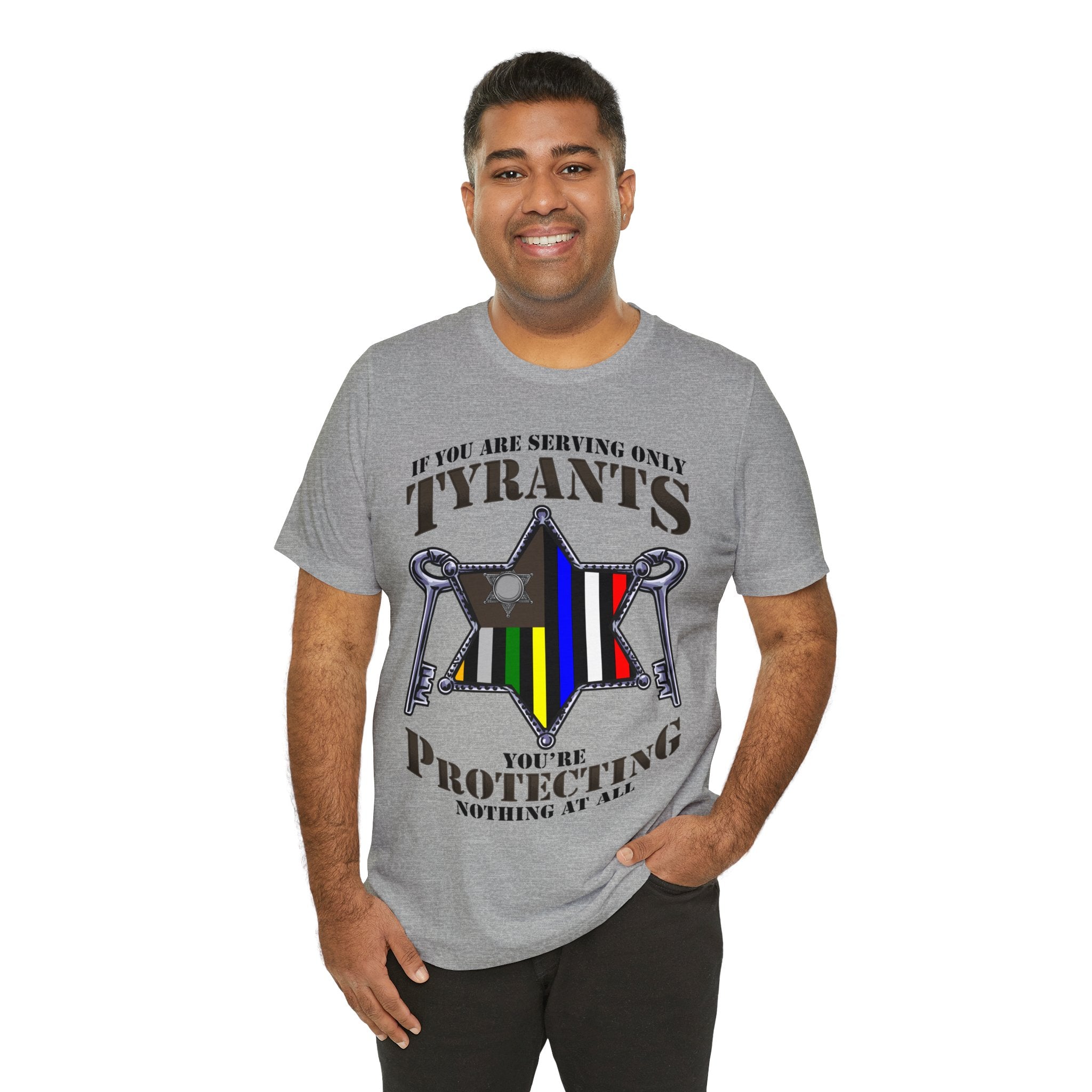 Thin Sheriff or Corrections Line Tee - Tyrants/Protecting