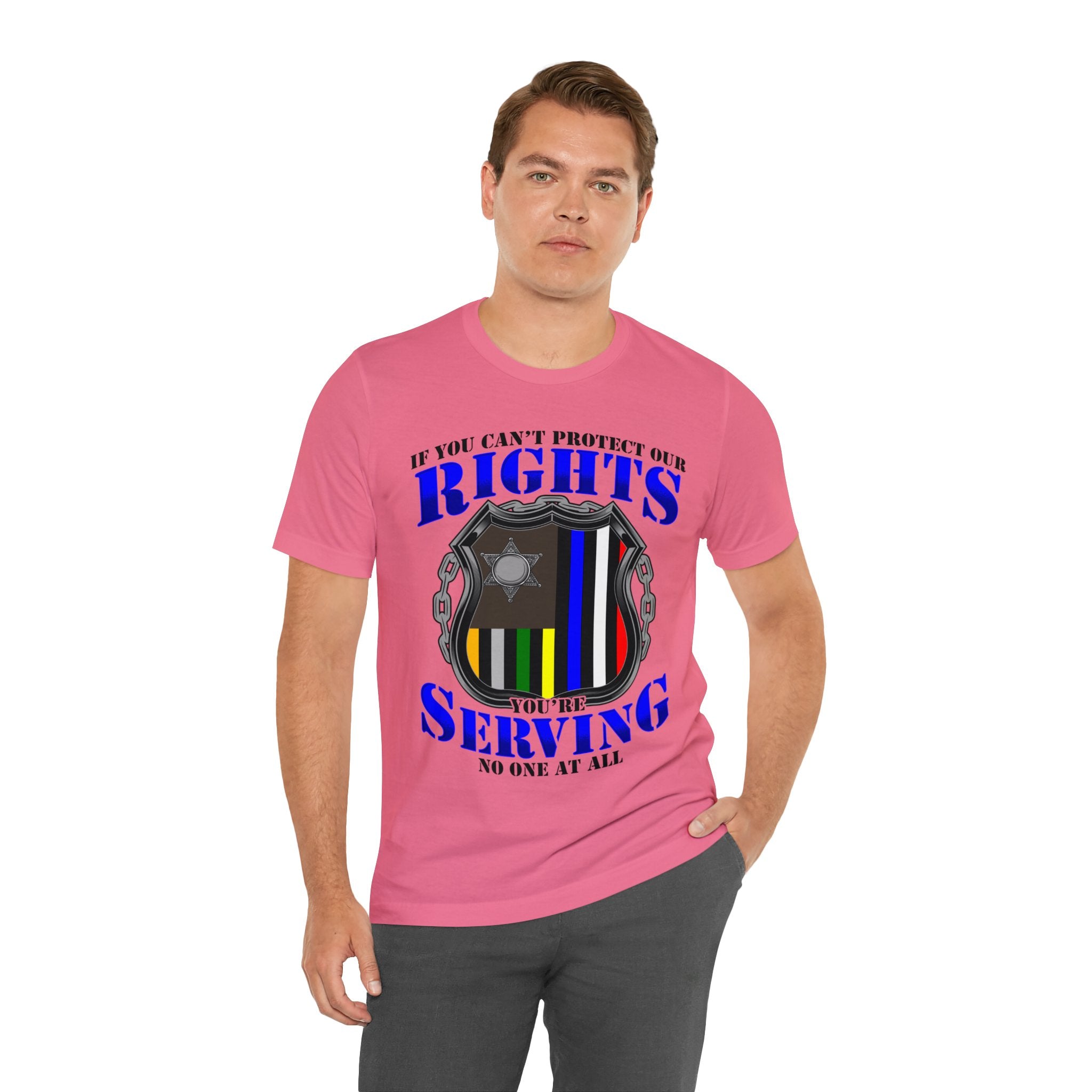 Thin Police Line Tee - Rights/Serving