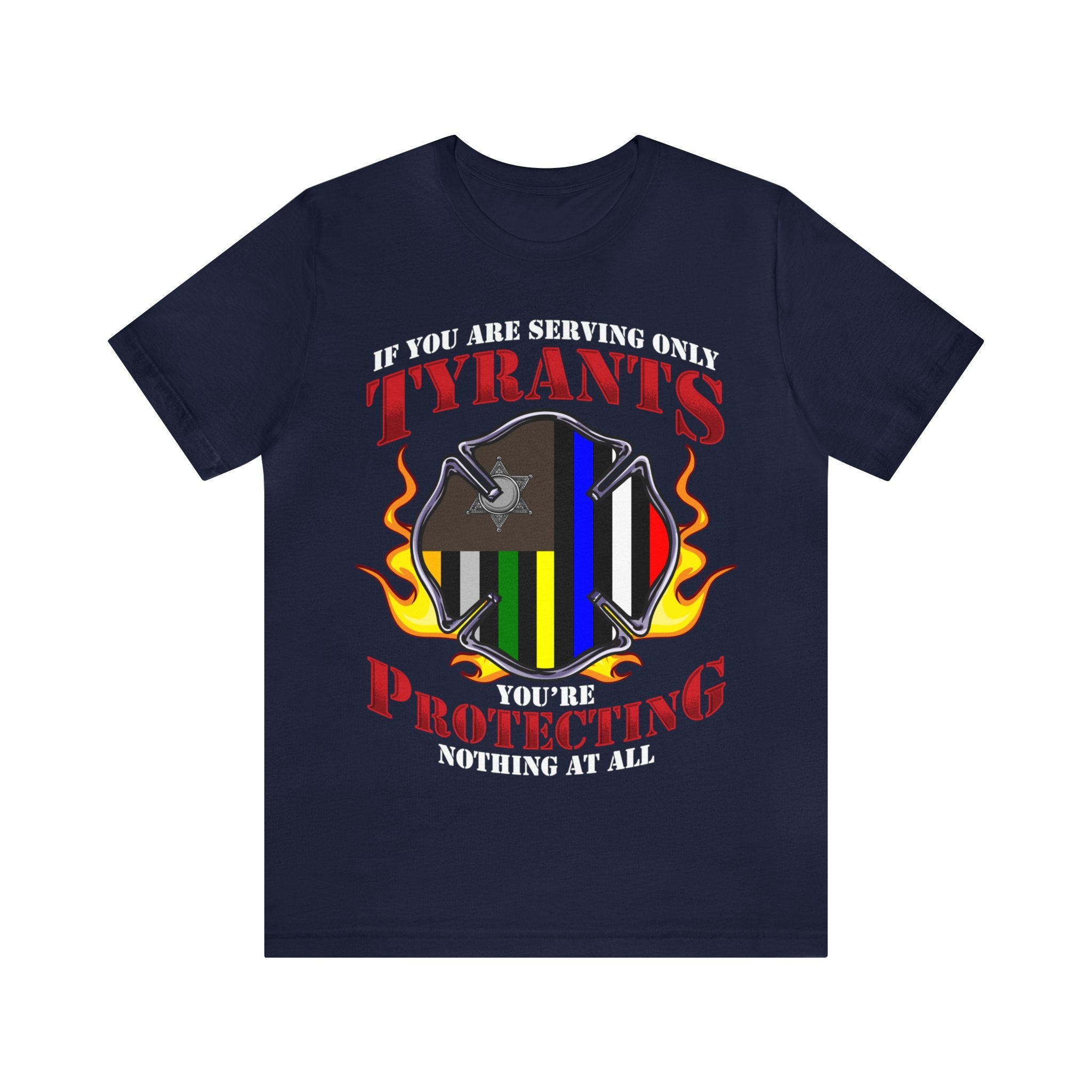 Thin Firefighter Line Tee - Tyrants/Protecting
