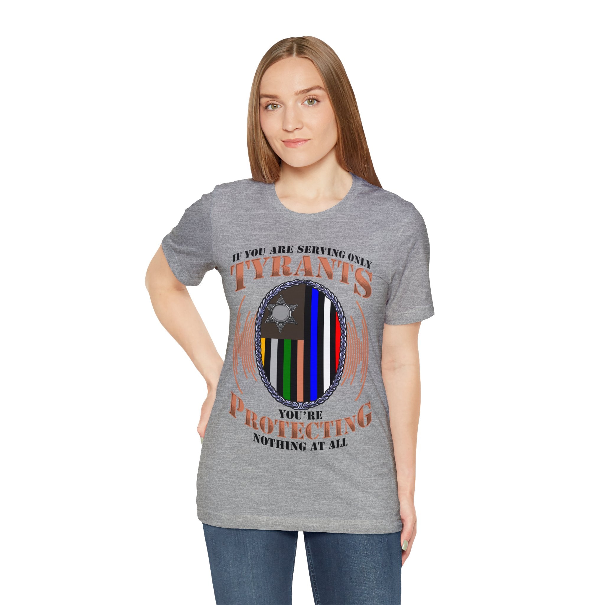 Thin Communications Line Tee - Tyrants/Protecting