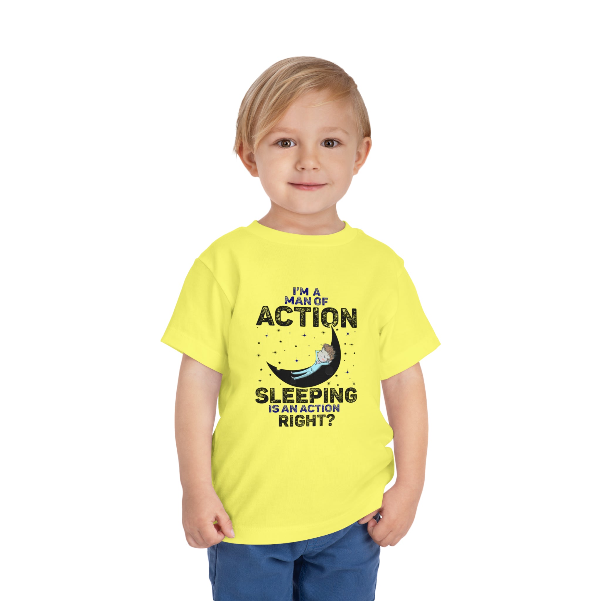 Man of Action - Sleeping is an Action [Toddler Tee]