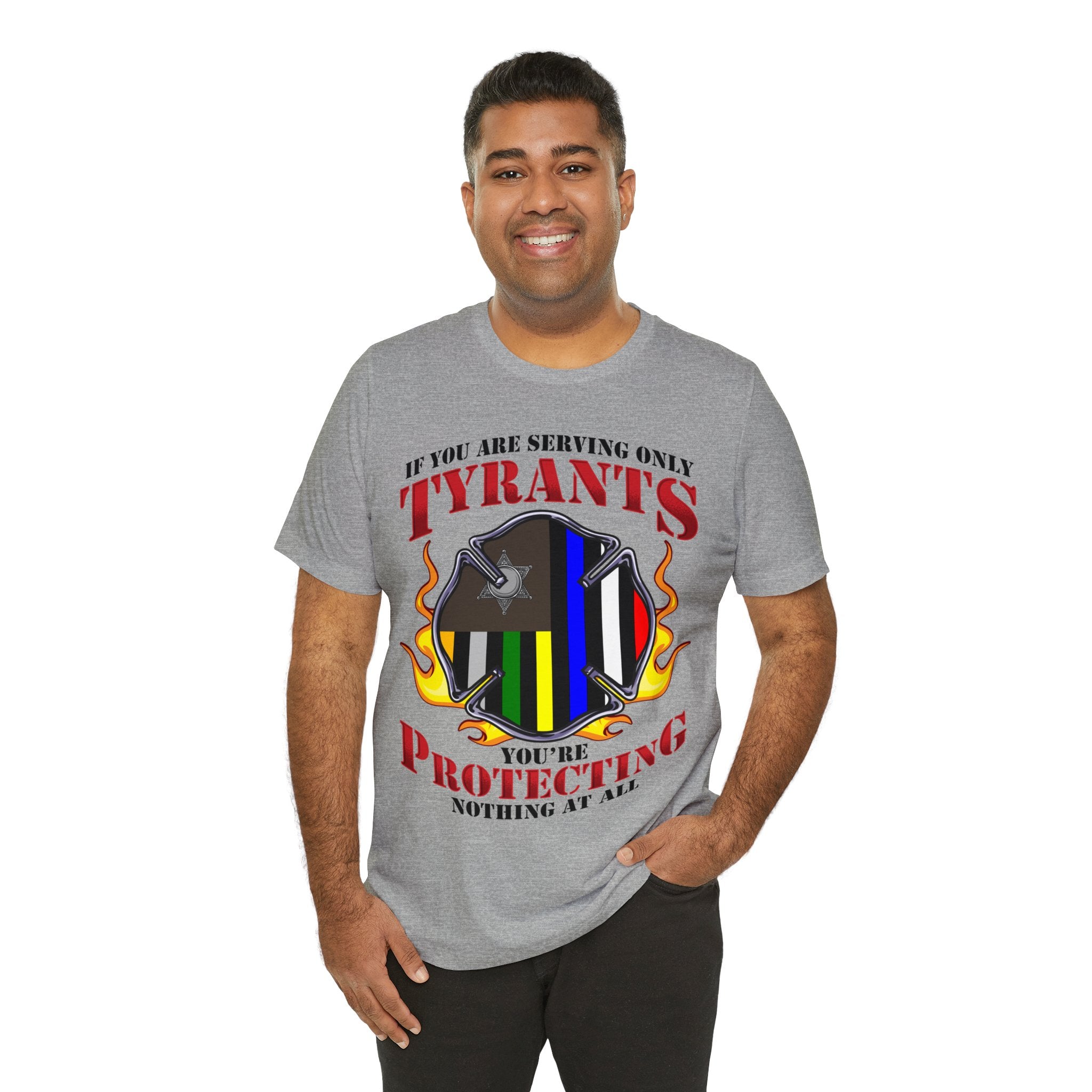 Thin Firefighter Line Tee - Tyrants/Protecting
