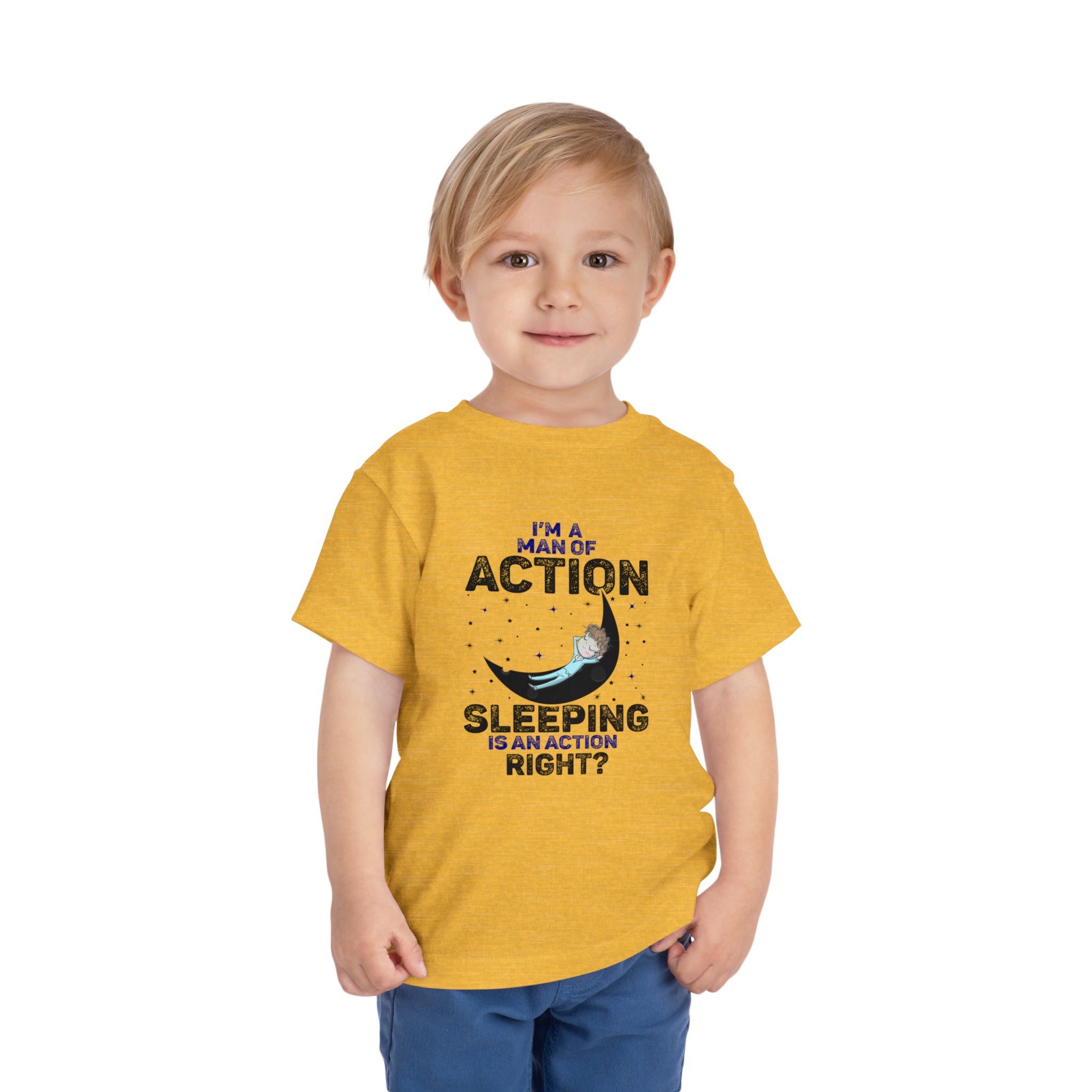 Man of Action - Sleeping is an Action [Toddler Tee]